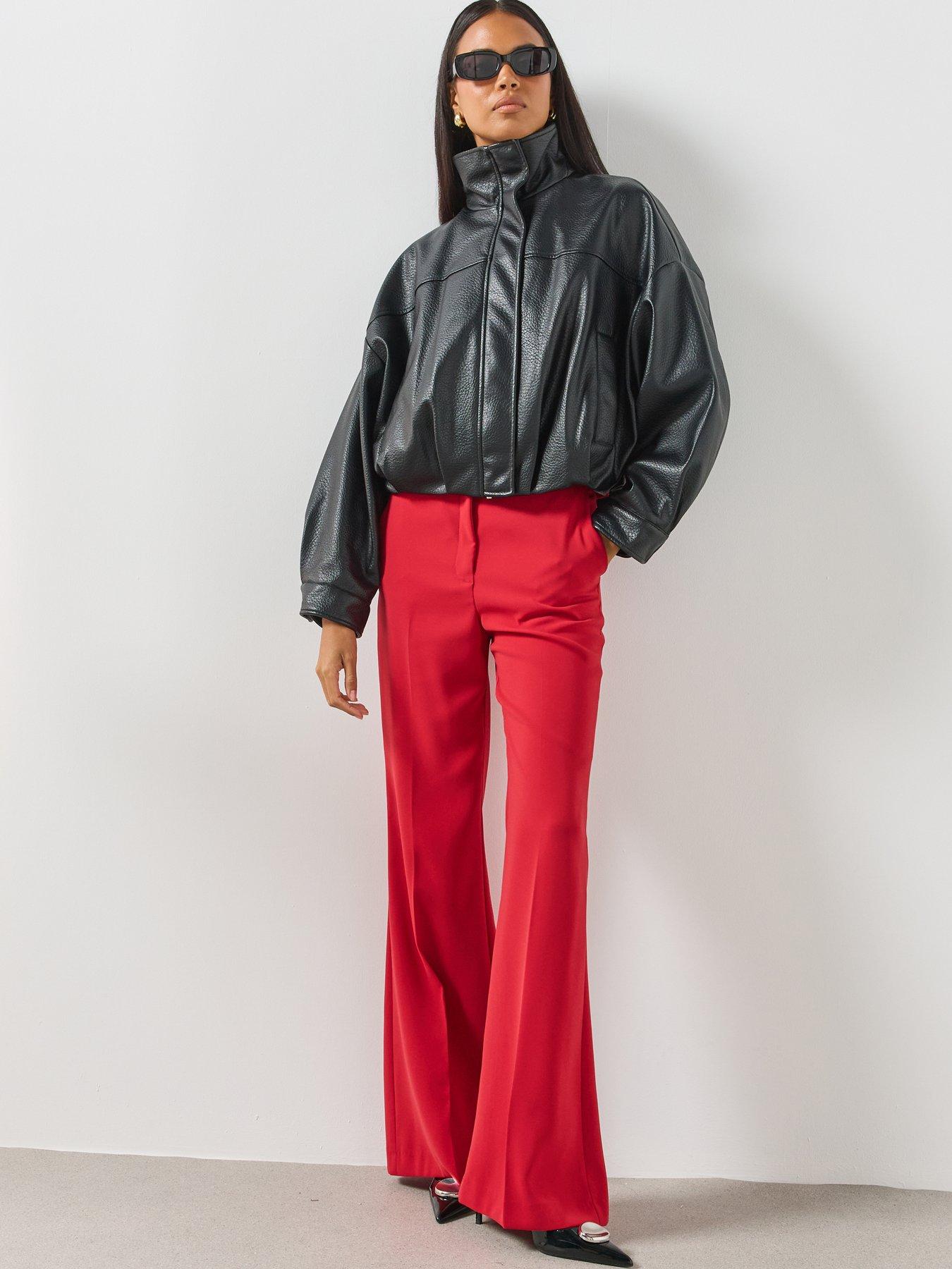 Image 5 of 6 of Mango Oversized High Neck Jacket - Black