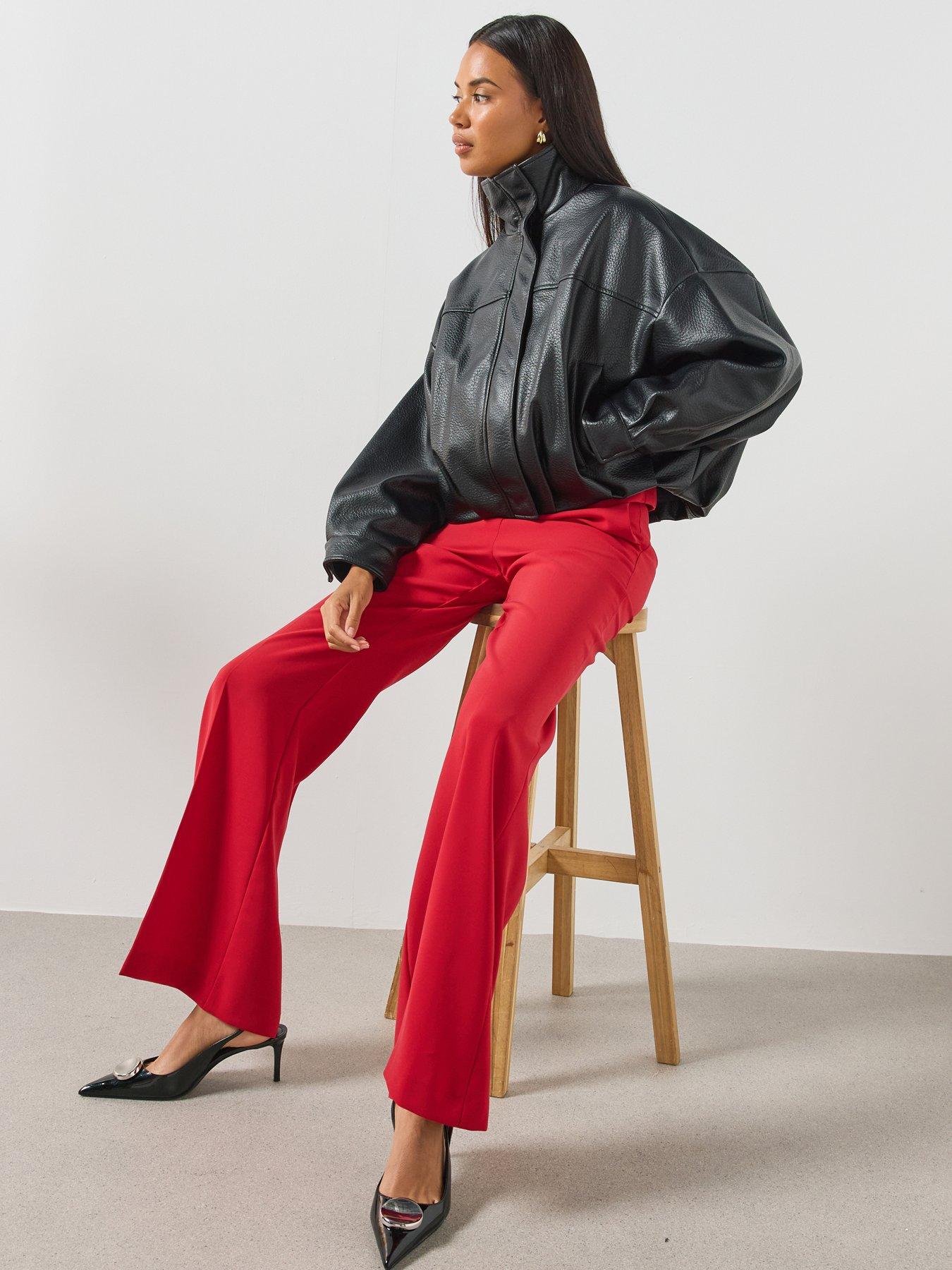 Image 6 of 6 of Mango Oversized High Neck Jacket - Black