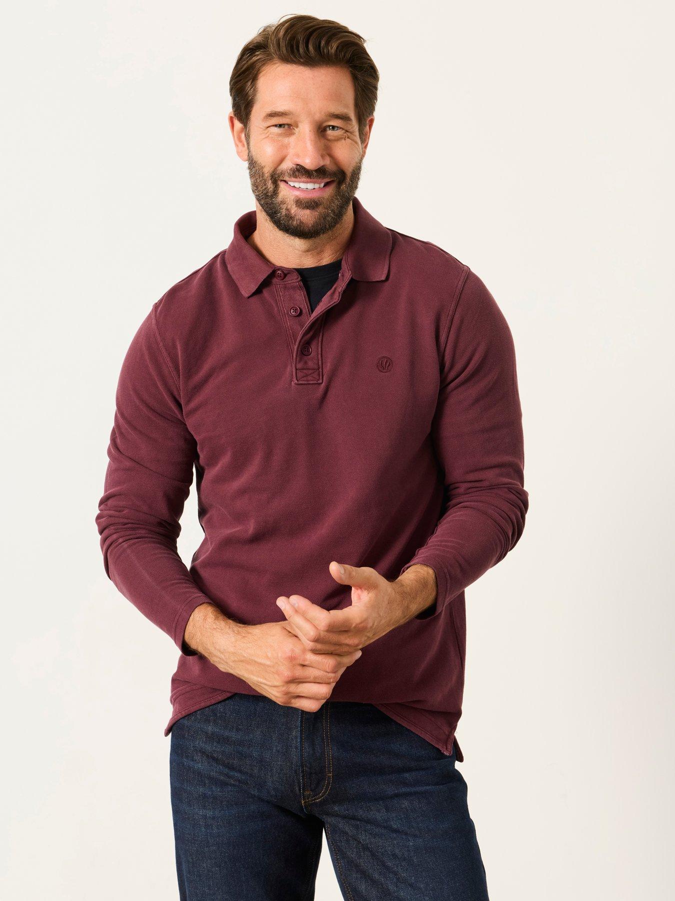Image 1 of 5 of FatFace Ls Pique Polo