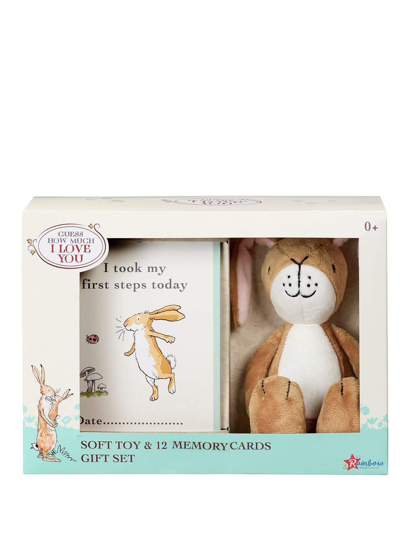 Image 1 of 4 of Guess How Much I Love You Soft toy with milestone cards