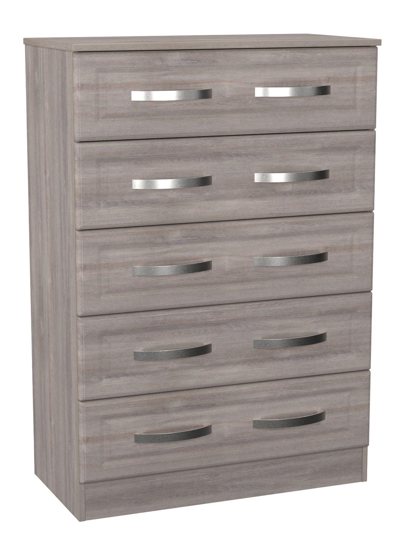Image 3 of 7 of SWIFT Lori 4 Piece Bedroom Set (2x Bedside, Chest & Triple Wardrobe)
