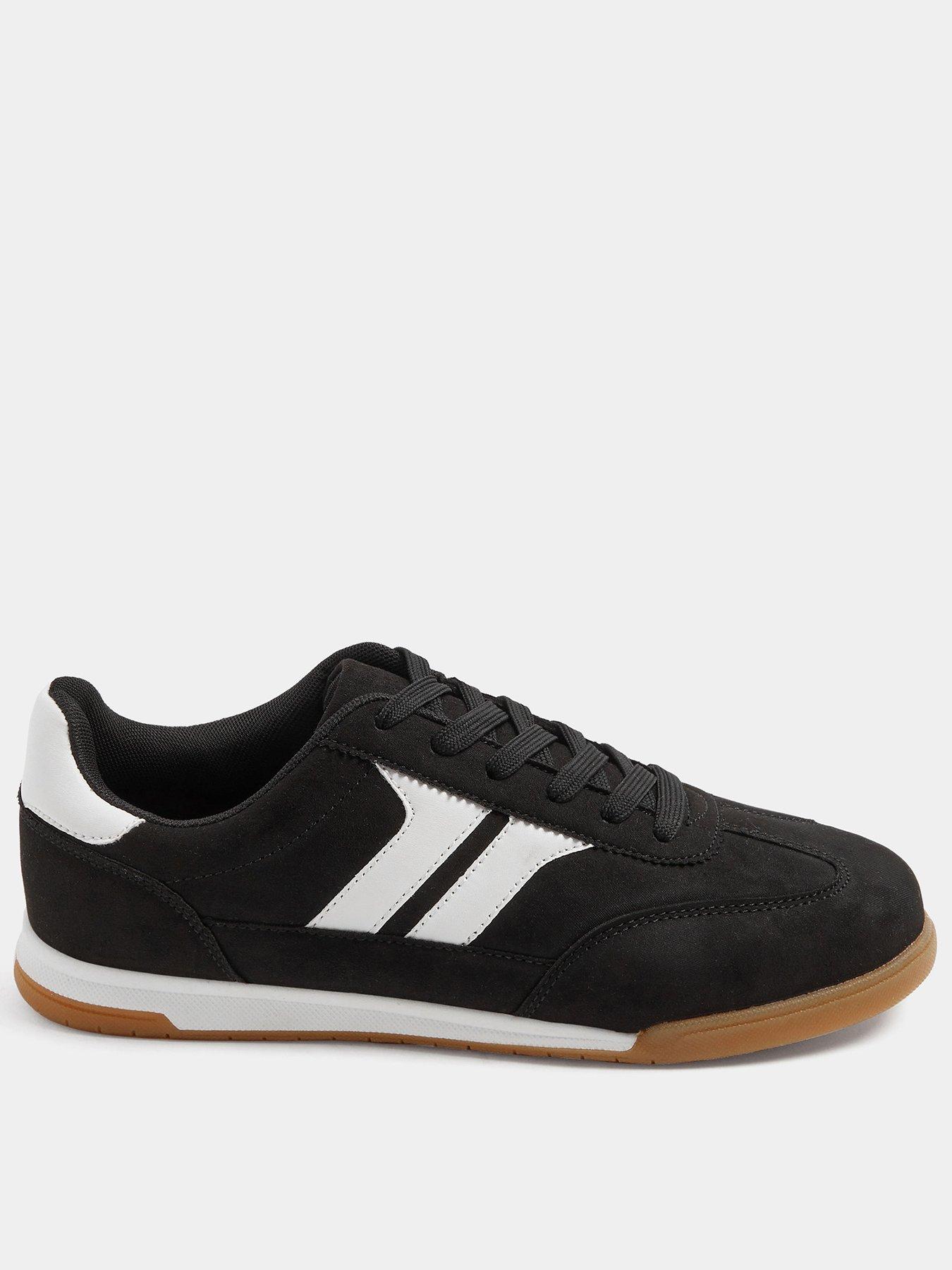 Image 1 of 4 of Yours Womens Extra Wide Fit Padded Skate Trainers - Black