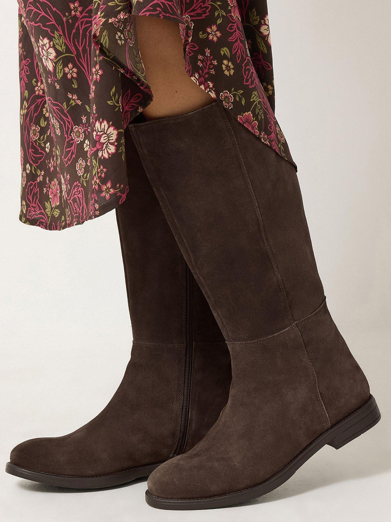 Image 1 of 4 of Yours Knee High Suede Boot