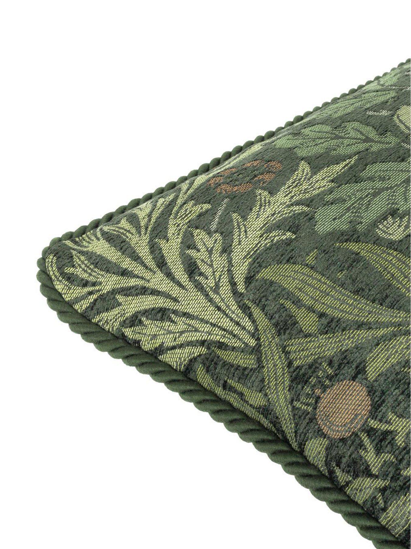 Image 4 of 6 of Morris & Co ACORN MULTI 55X55 FEATHER RICH CUSHION THYME/FOREST