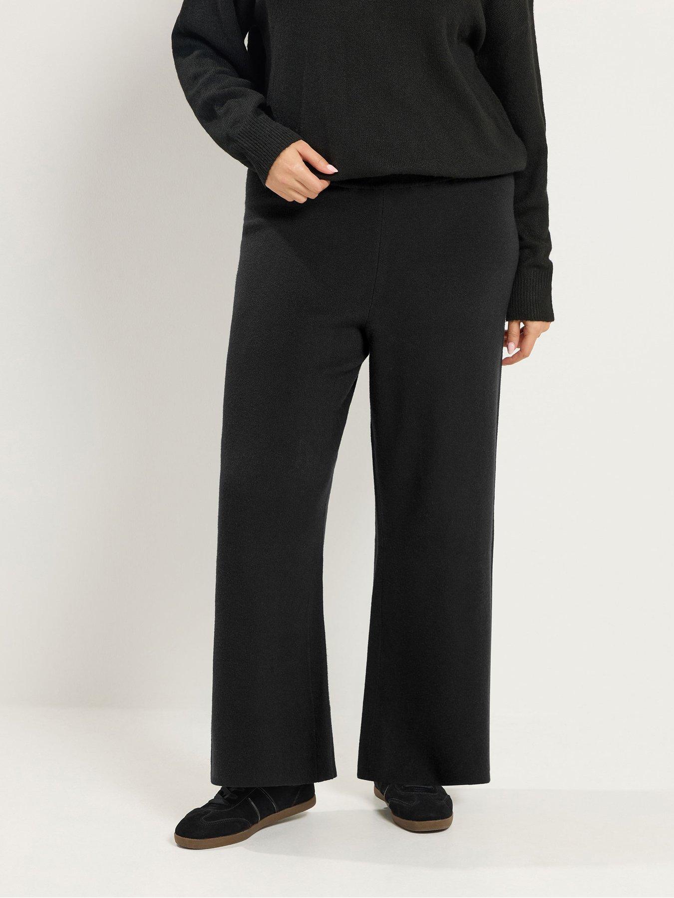 Image 1 of 4 of Yours Curve Wide Leg Trouser