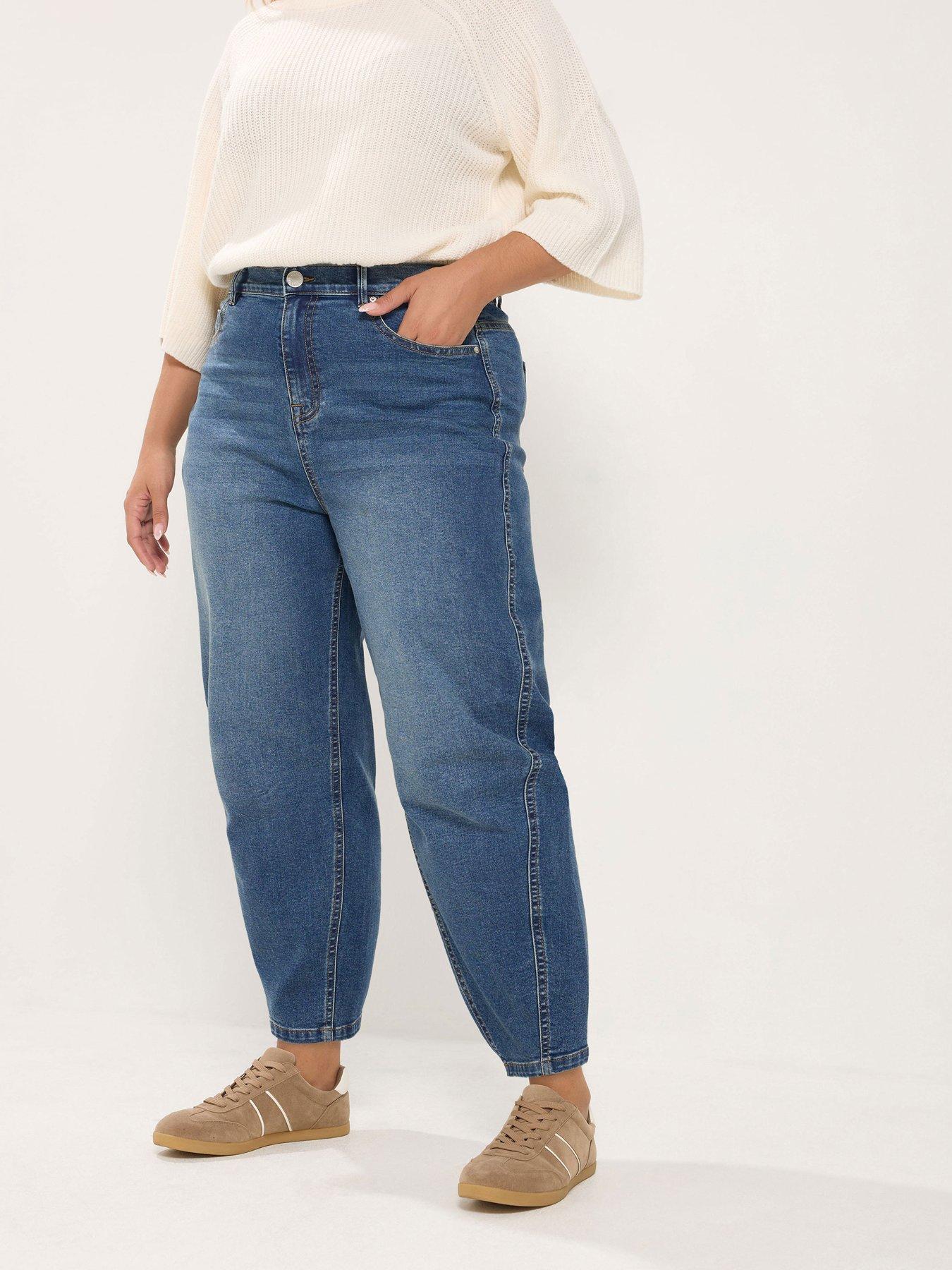 Image 1 of 4 of Yours Curve Barrel Leg Jean 28"