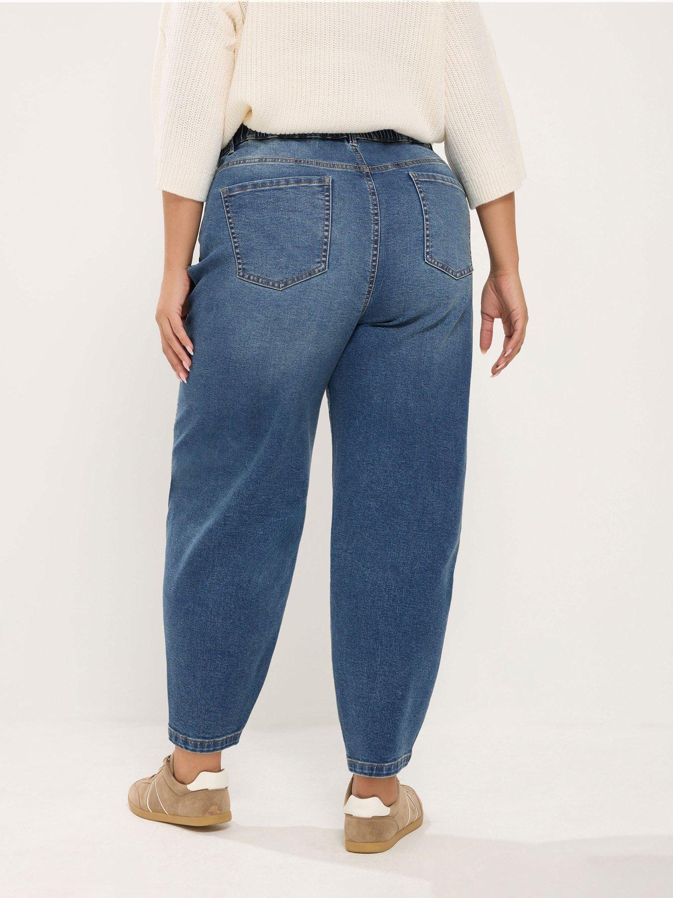 Image 2 of 4 of Yours Curve Barrel Leg Jean 28"