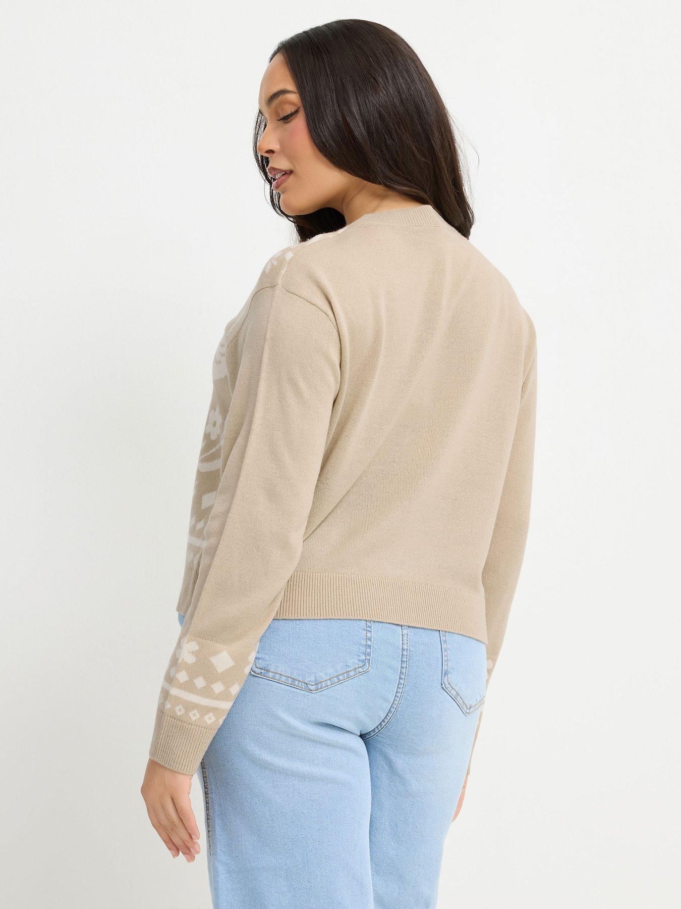 Image 2 of 4 of Yours Curve Round Neck Cardigan