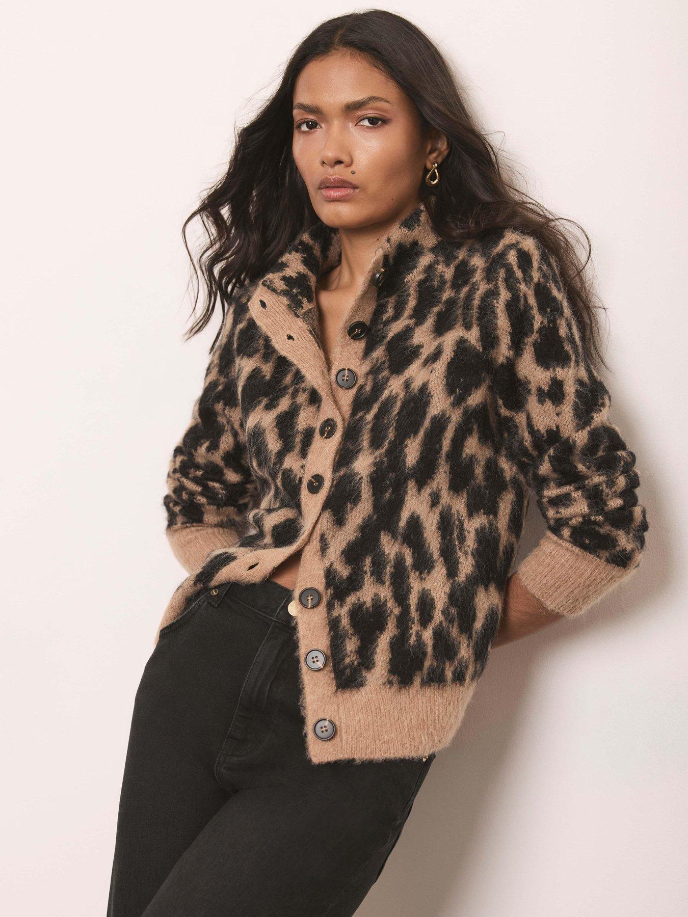 Mint Velvet Neutral Animal Cardigan