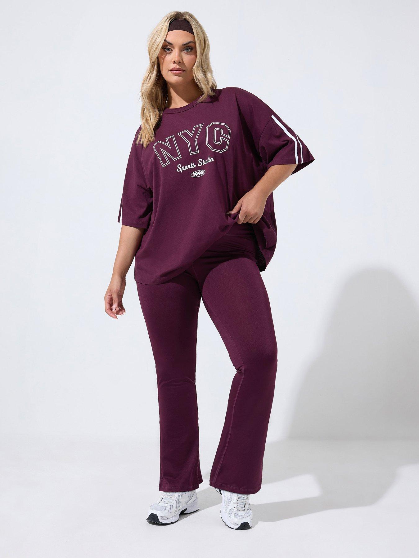 Image 3 of 4 of Yours Curve Active Flared Legging
