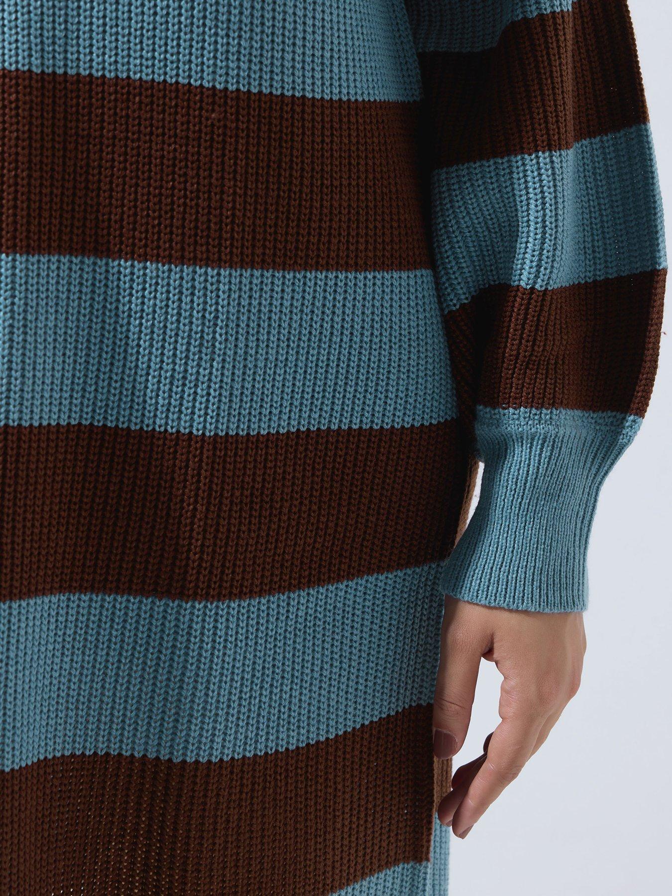 Image 4 of 4 of Yours Curve Striped Raglan Jumper