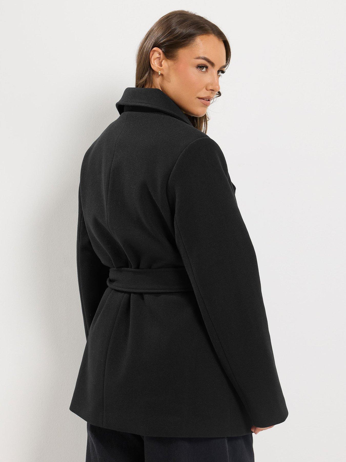 Image 2 of 4 of Yours Curve Wrap Coat