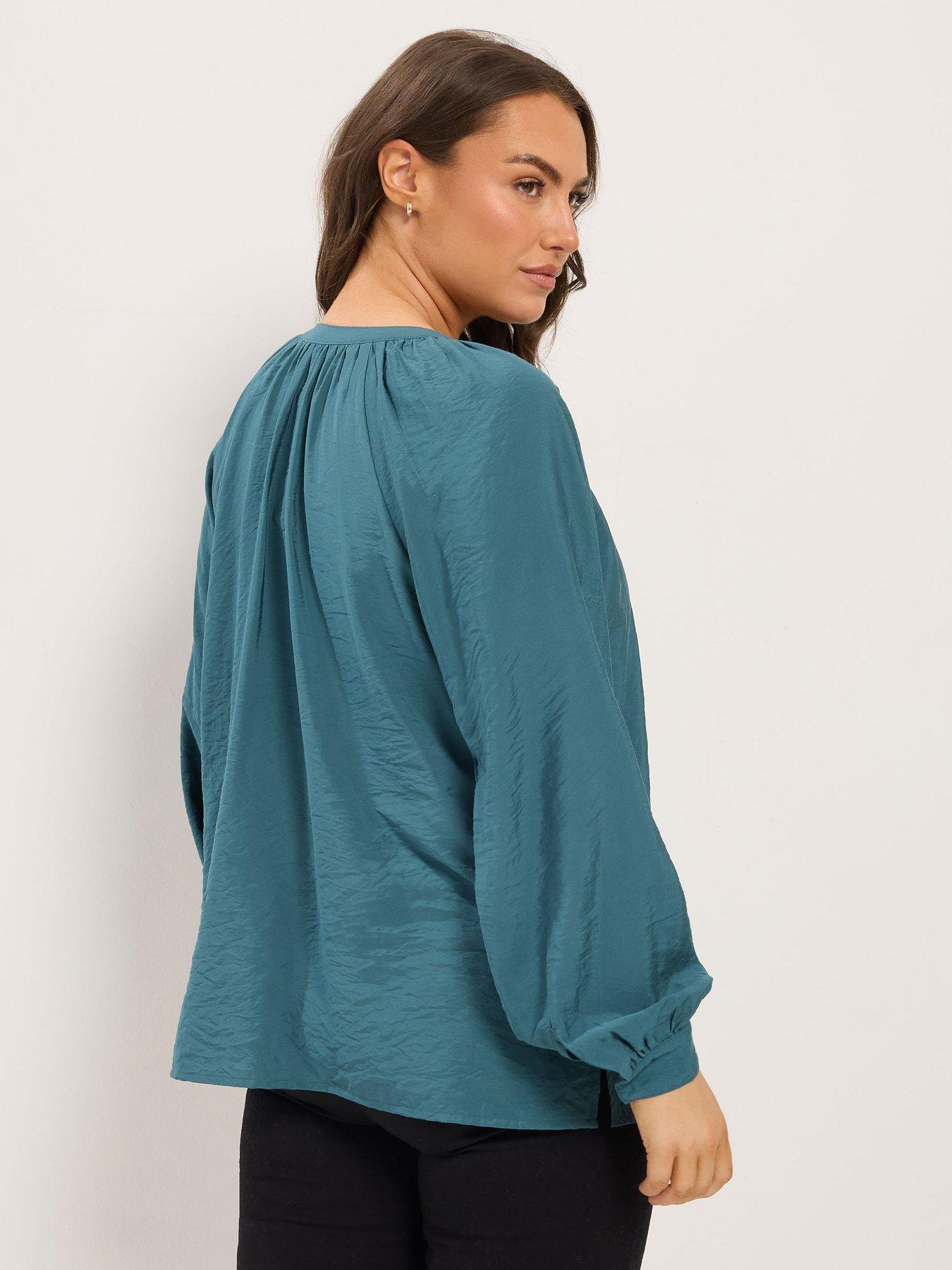 Image 2 of 4 of Yours Curve Button Through Blouse