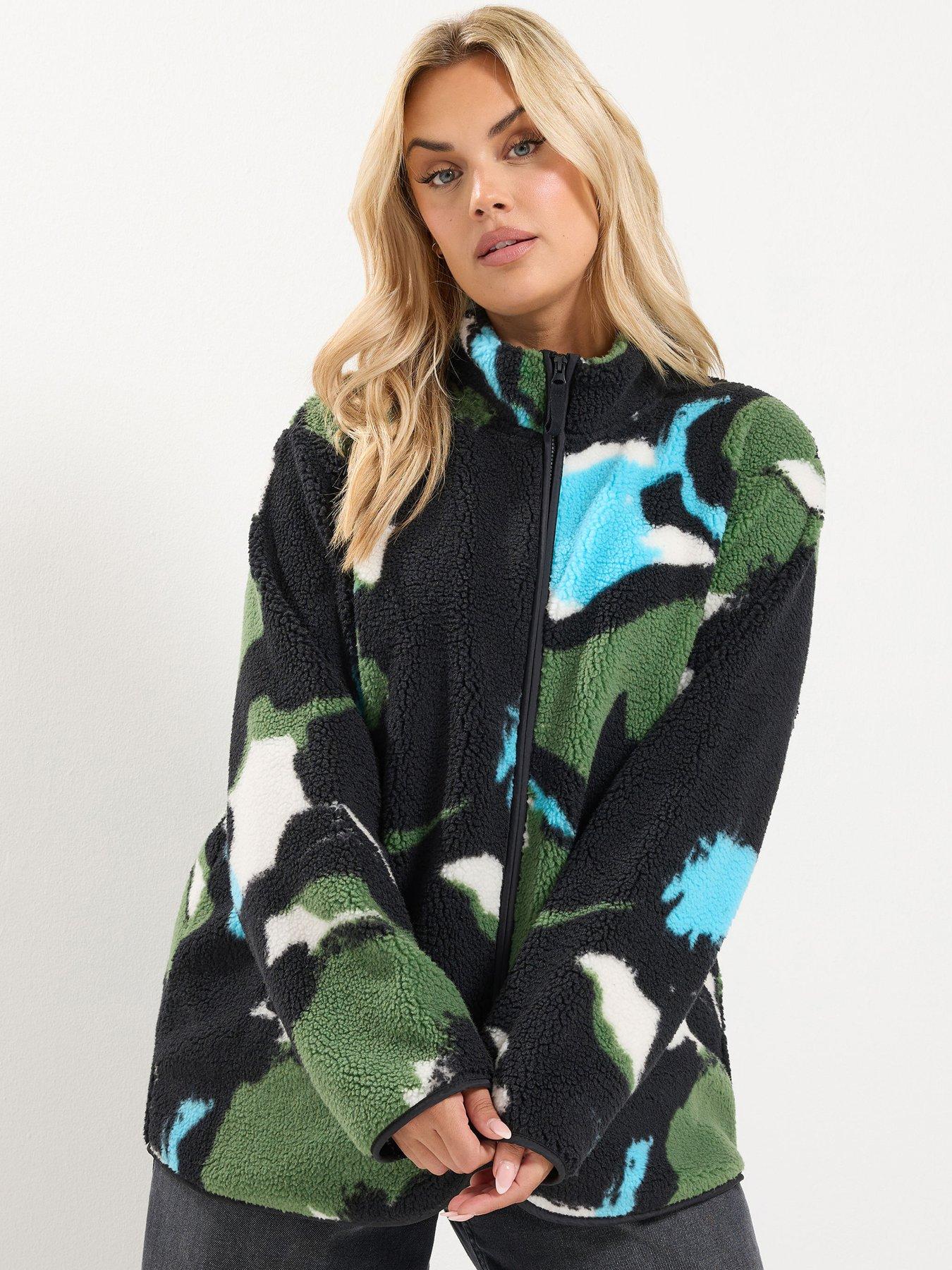 Image 1 of 4 of Yours Curve Borg Fleece Jacket