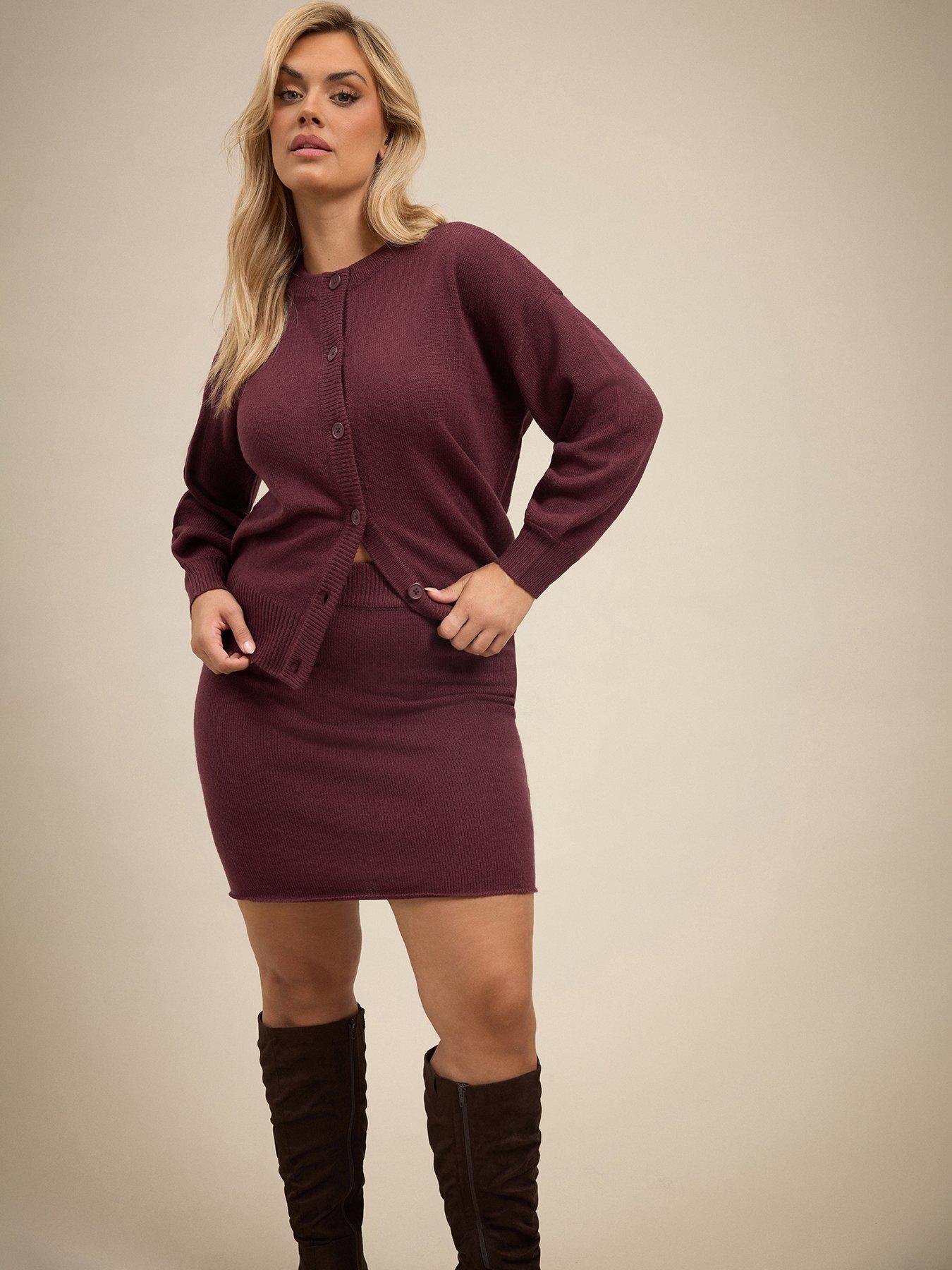 Image 1 of 4 of Yours Curve Balloon Sleeve Cardigan