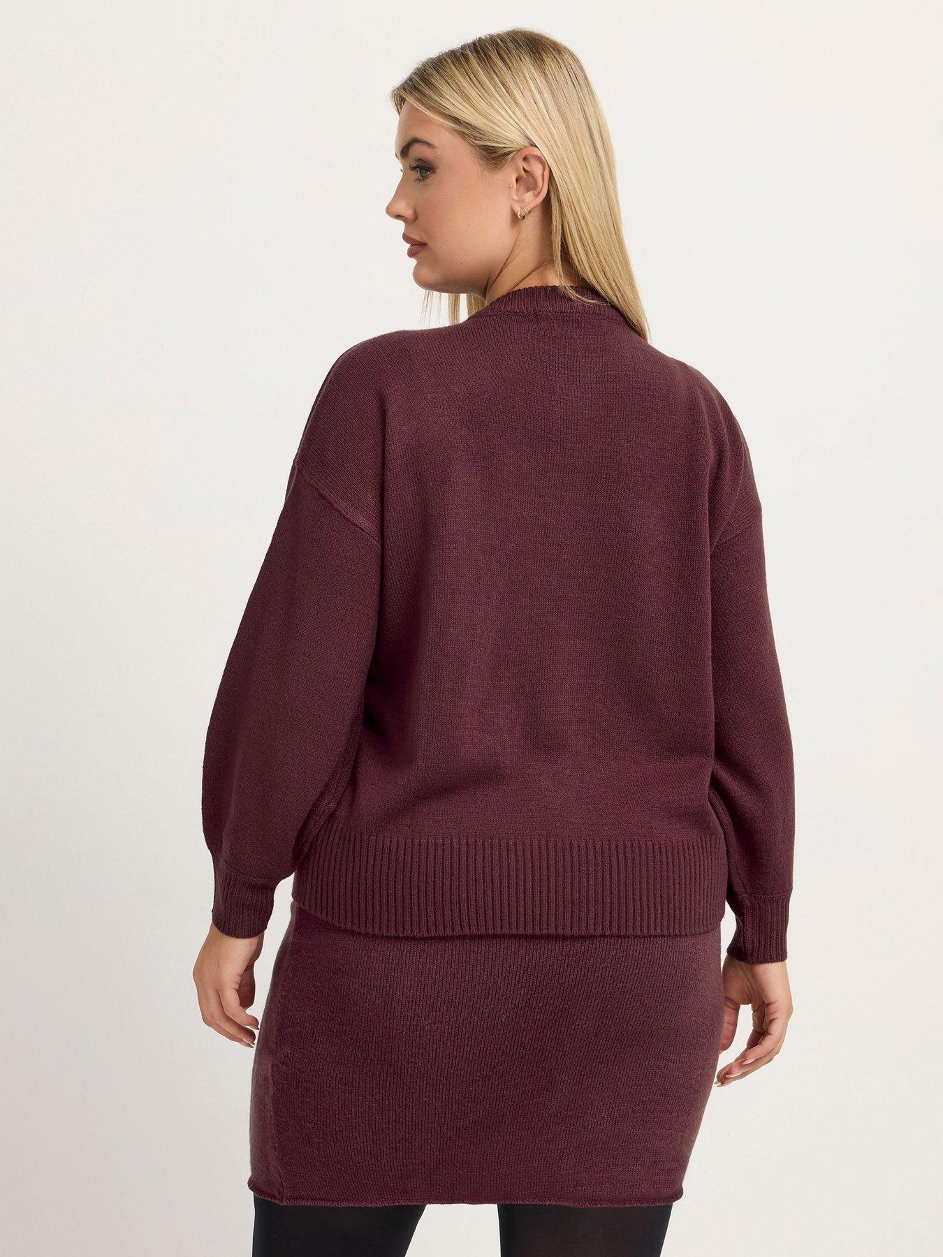 Image 2 of 4 of Yours Curve Balloon Sleeve Cardigan