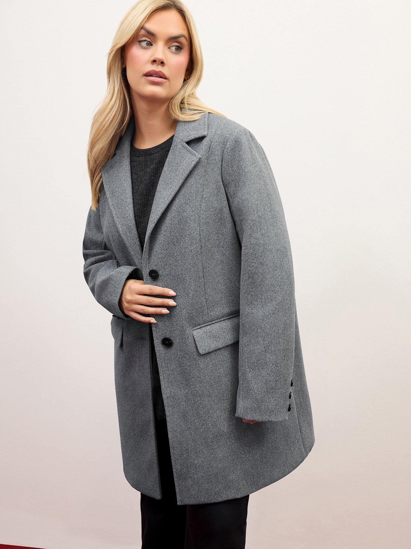 Image 1 of 4 of Yours Curve Midi Coat