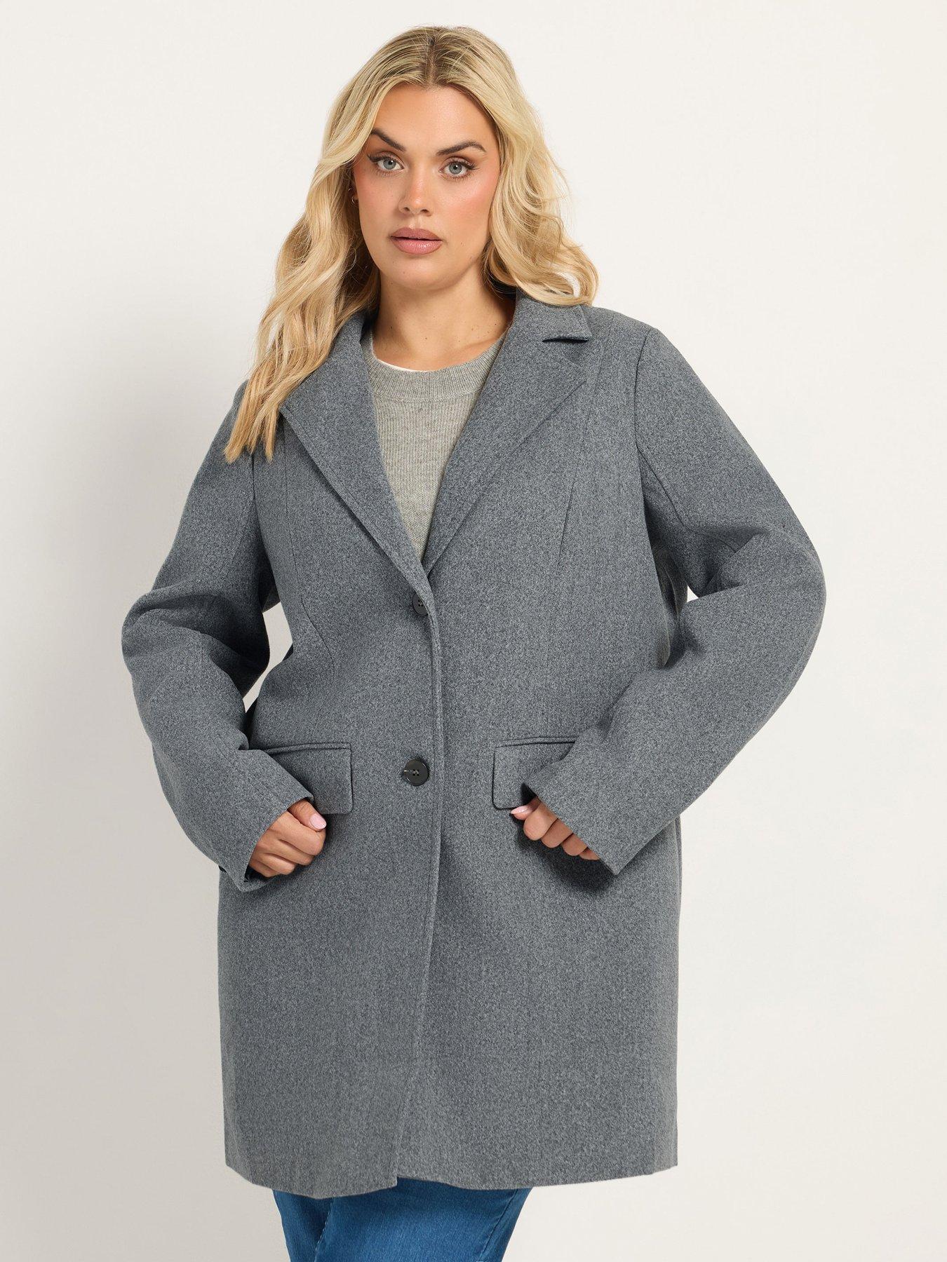 Image 3 of 4 of Yours Curve Midi Coat
