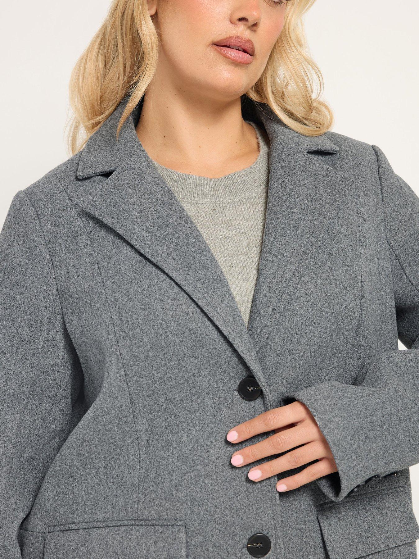 Image 4 of 4 of Yours Curve Midi Coat