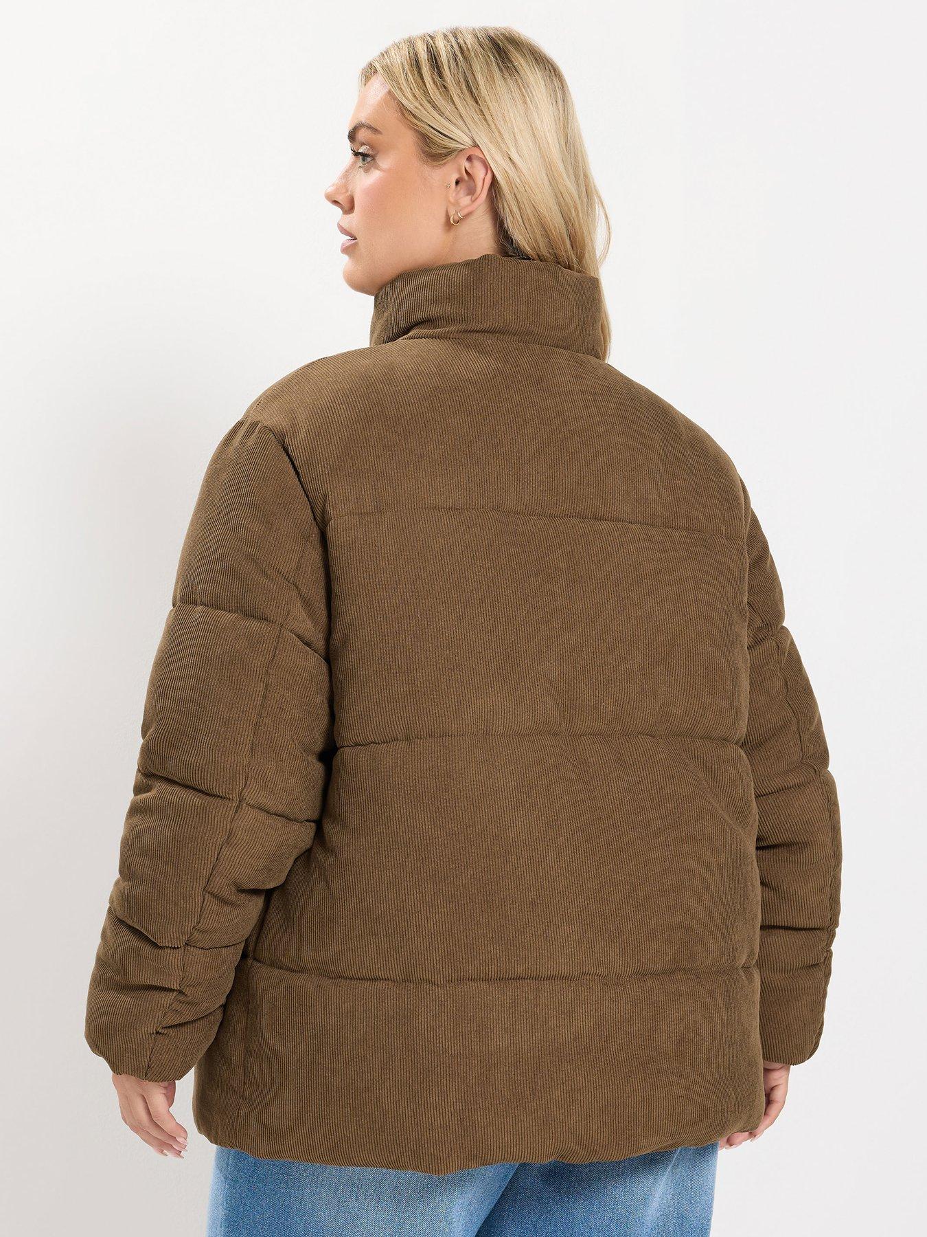 Image 2 of 4 of Yours Curve Cord Padded Parka