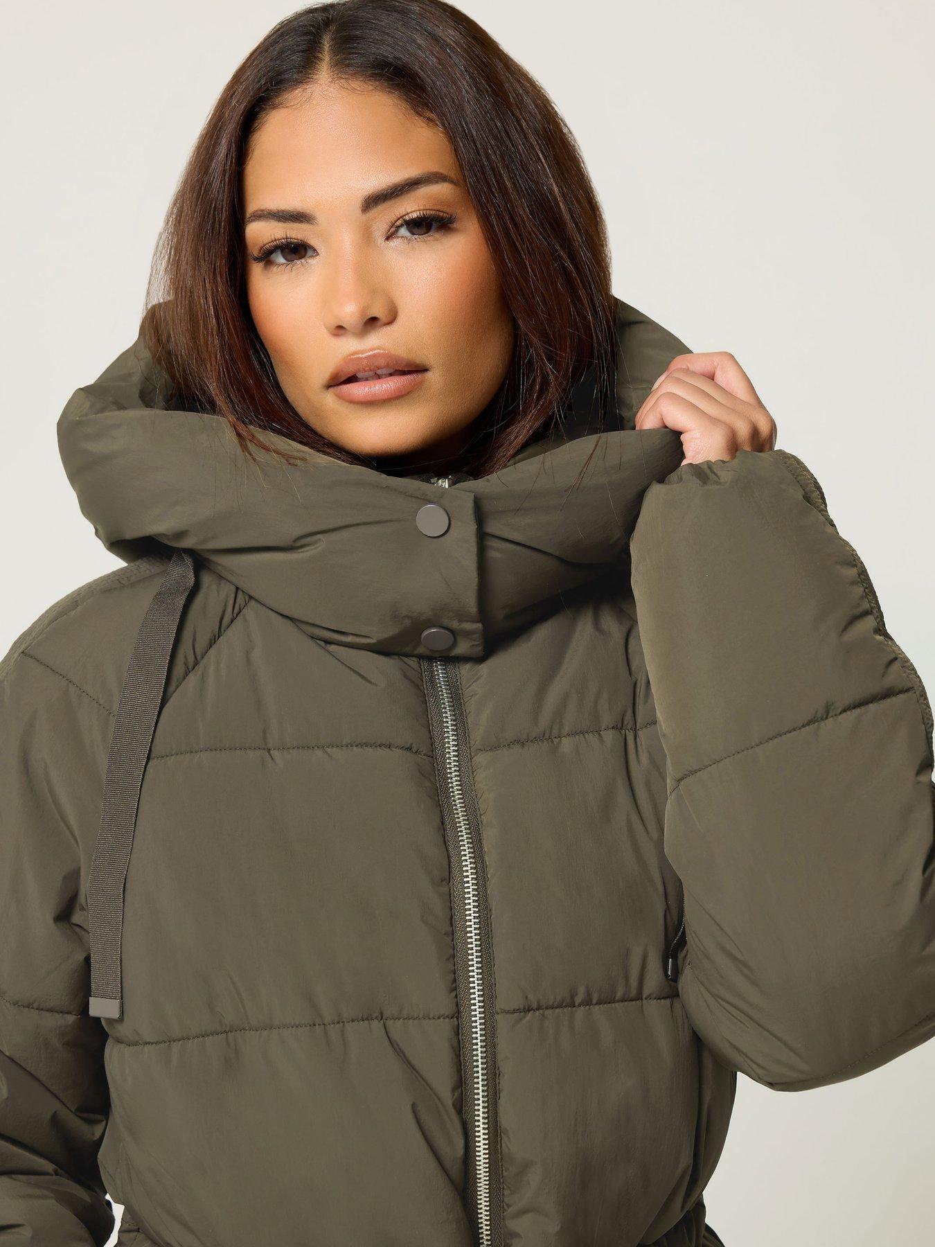 Image 4 of 4 of PixieGirl Petite Midi Padded Coat
