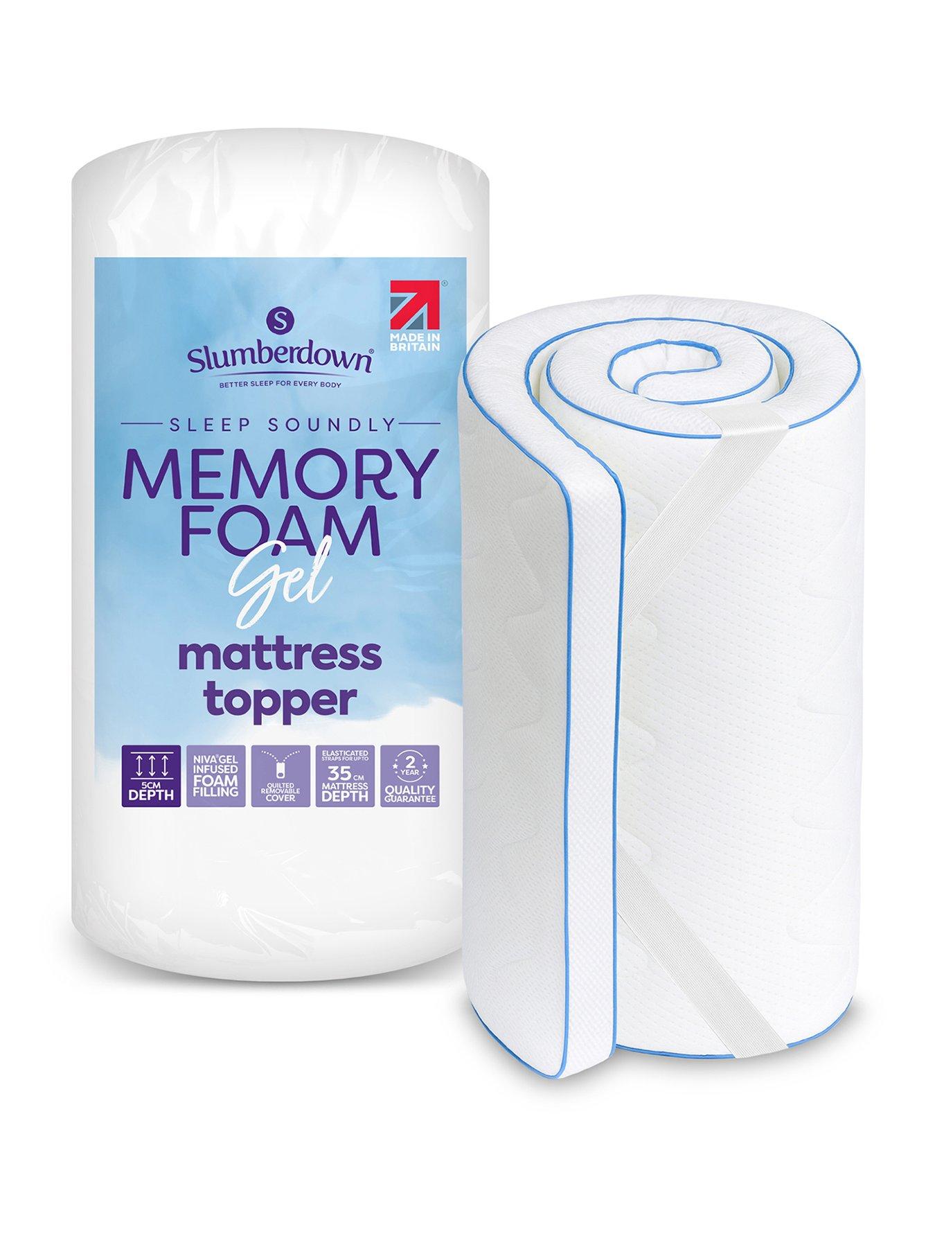 Slumberdown Slumberdown Gel Memory Foam Mattress Topper, 5cm