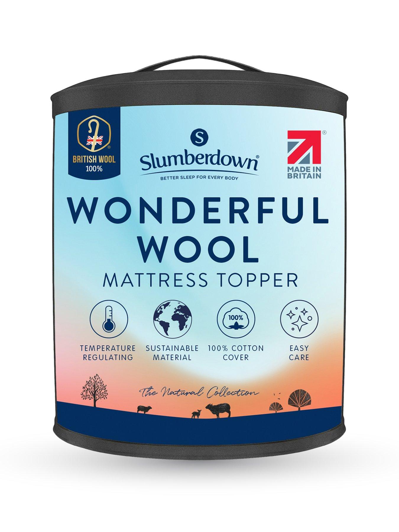 Slumberdown Slumberdown Wonderful Wool Mattress Topper, King