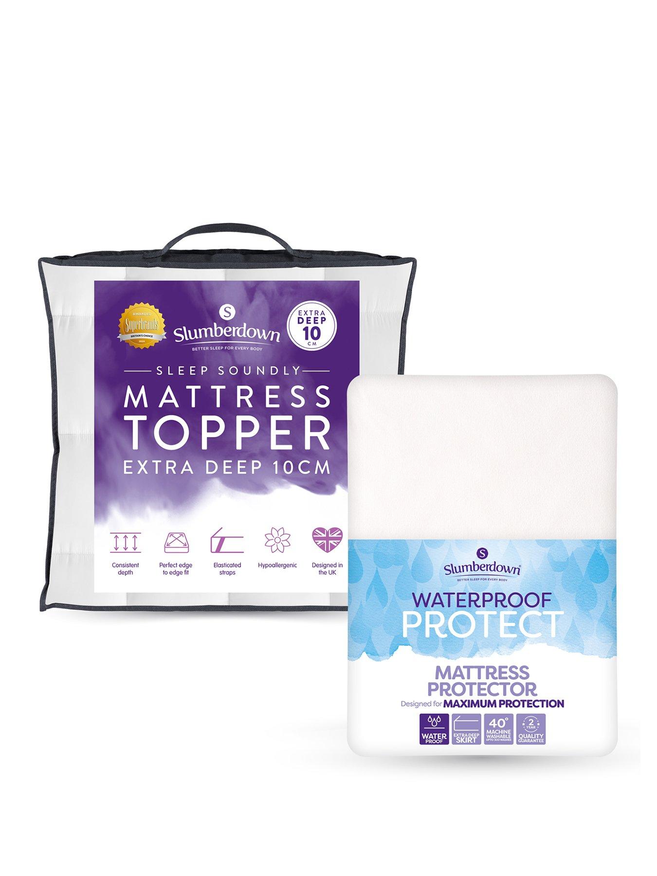 Slumberdown Slumberdown 10cm Mattress Topper  &  Waterproof Protect Mattress Protector