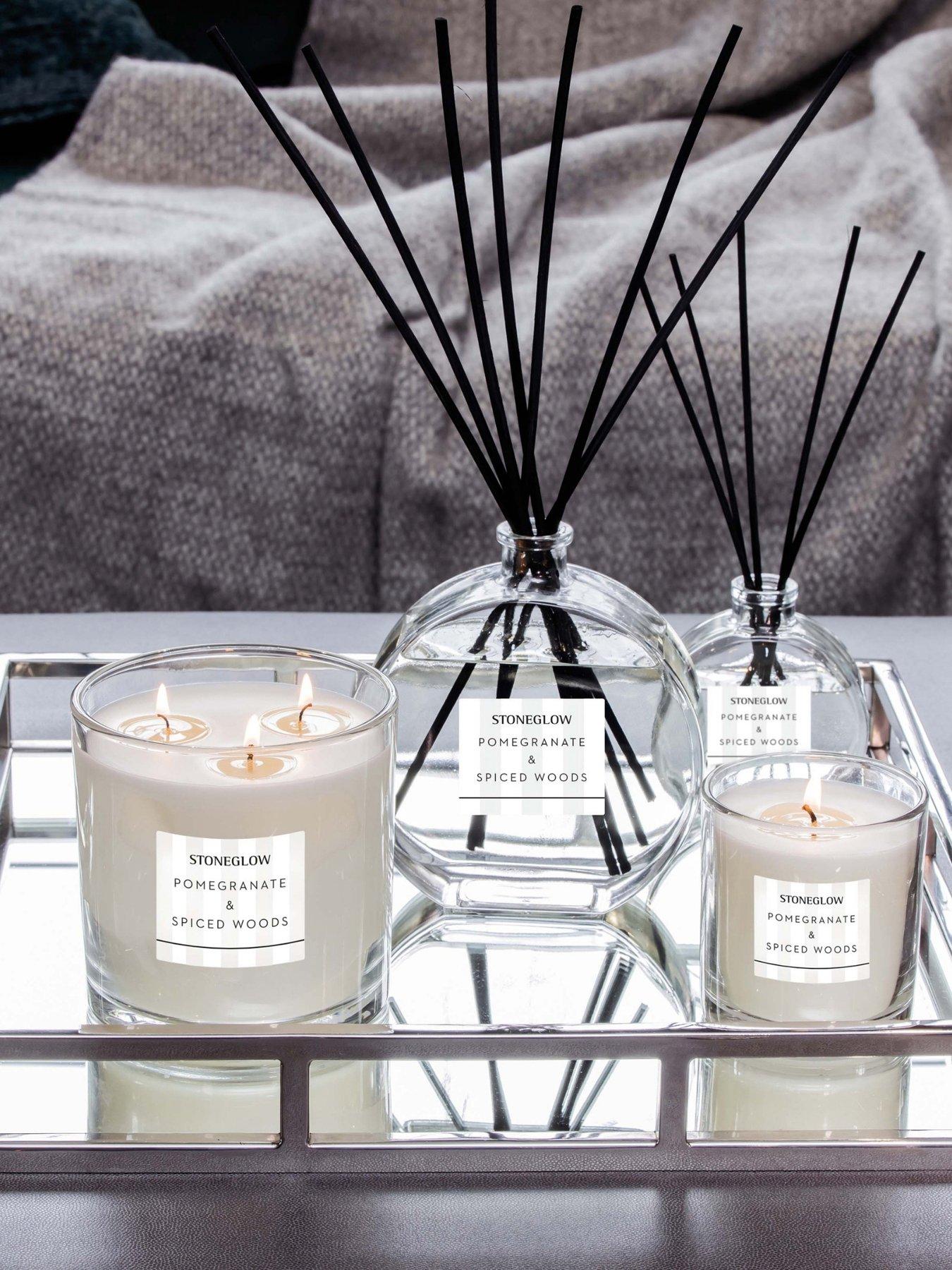 Stoneglow Stoneglow Modern Classics - 3 Wick Candle Pomegranate & Spiced Woods