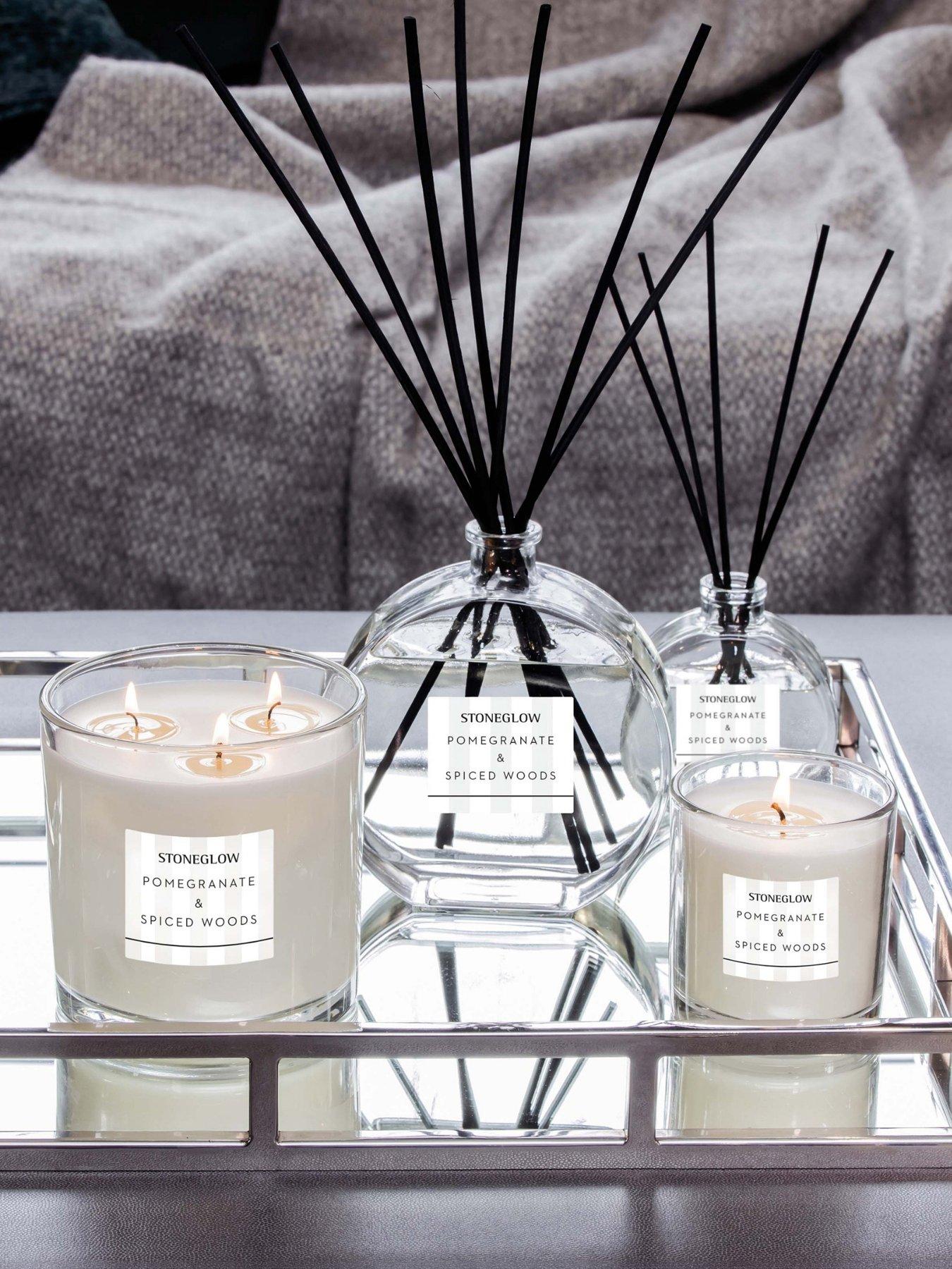 Image 1 of 2 of Stoneglow Stoneglow Modern Classics - Large Reed Diffuser Pomegranate & Spiced Woods