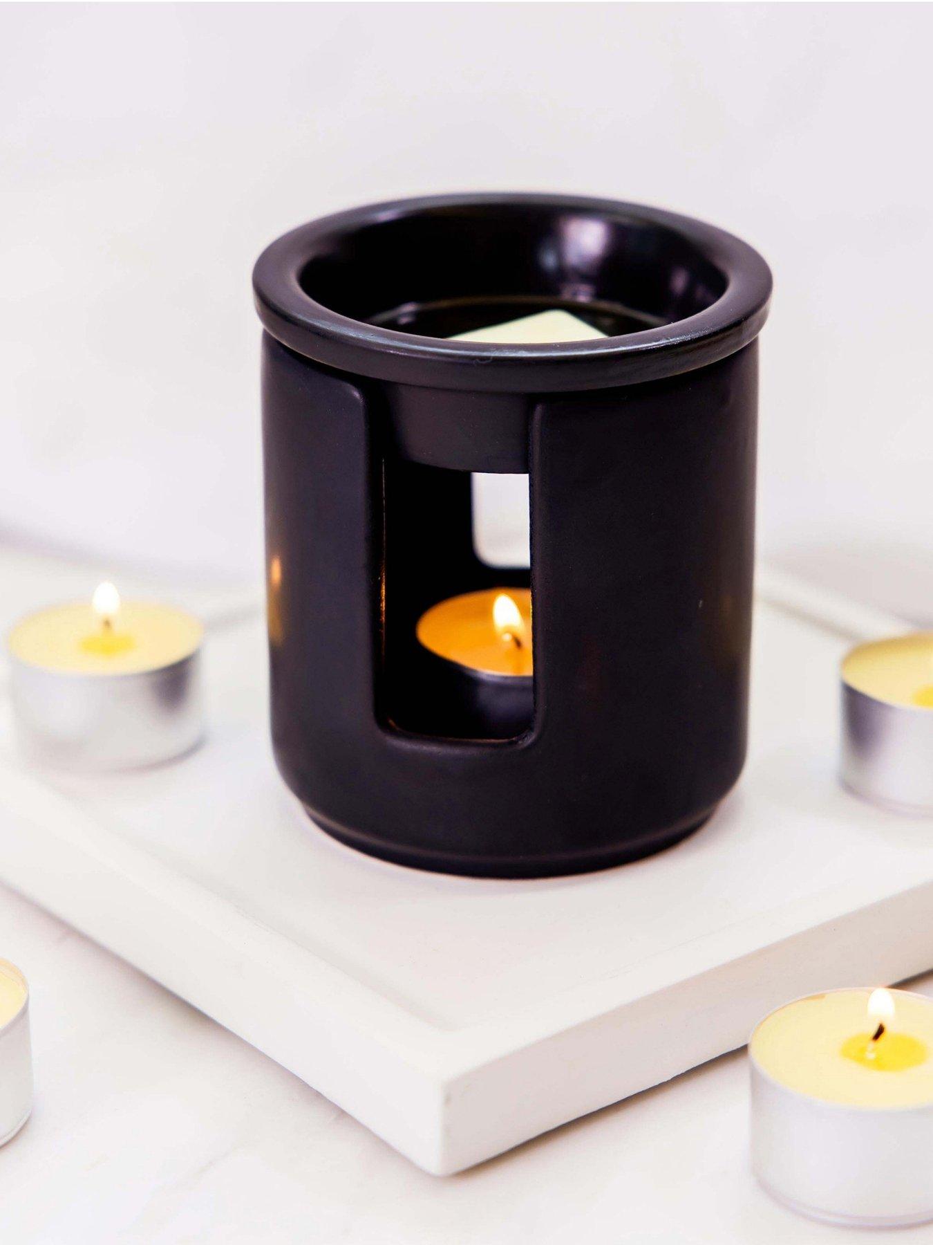 Stoneglow Modern Classics - Ceramic Wax Melter & Soy Wax Melt Bar Discovery Set Grapefruit & Mimosa