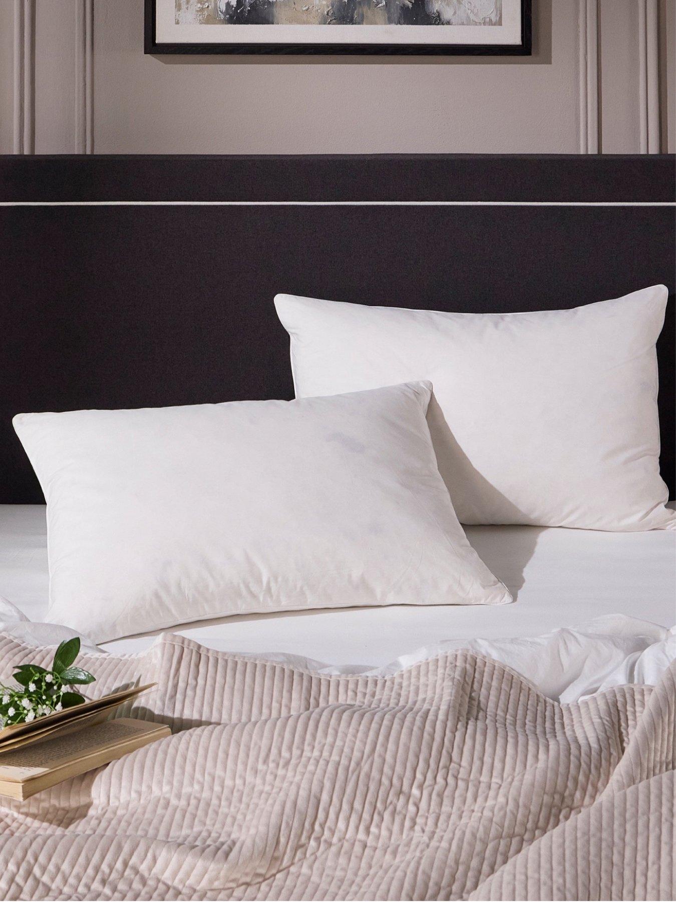 Image 1 of 7 of Snuggledown of Norway Snuggledown Hotel Goose Feather &amp; Down Pillow, Medium, 2 Pack