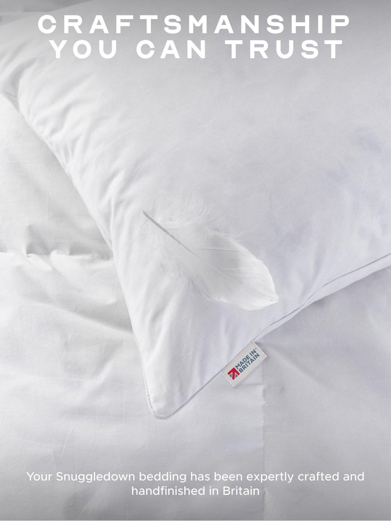 Image 6 of 7 of Snuggledown of Norway Snuggledown Hotel Goose Feather &amp; Down Pillow, Medium, 2 Pack