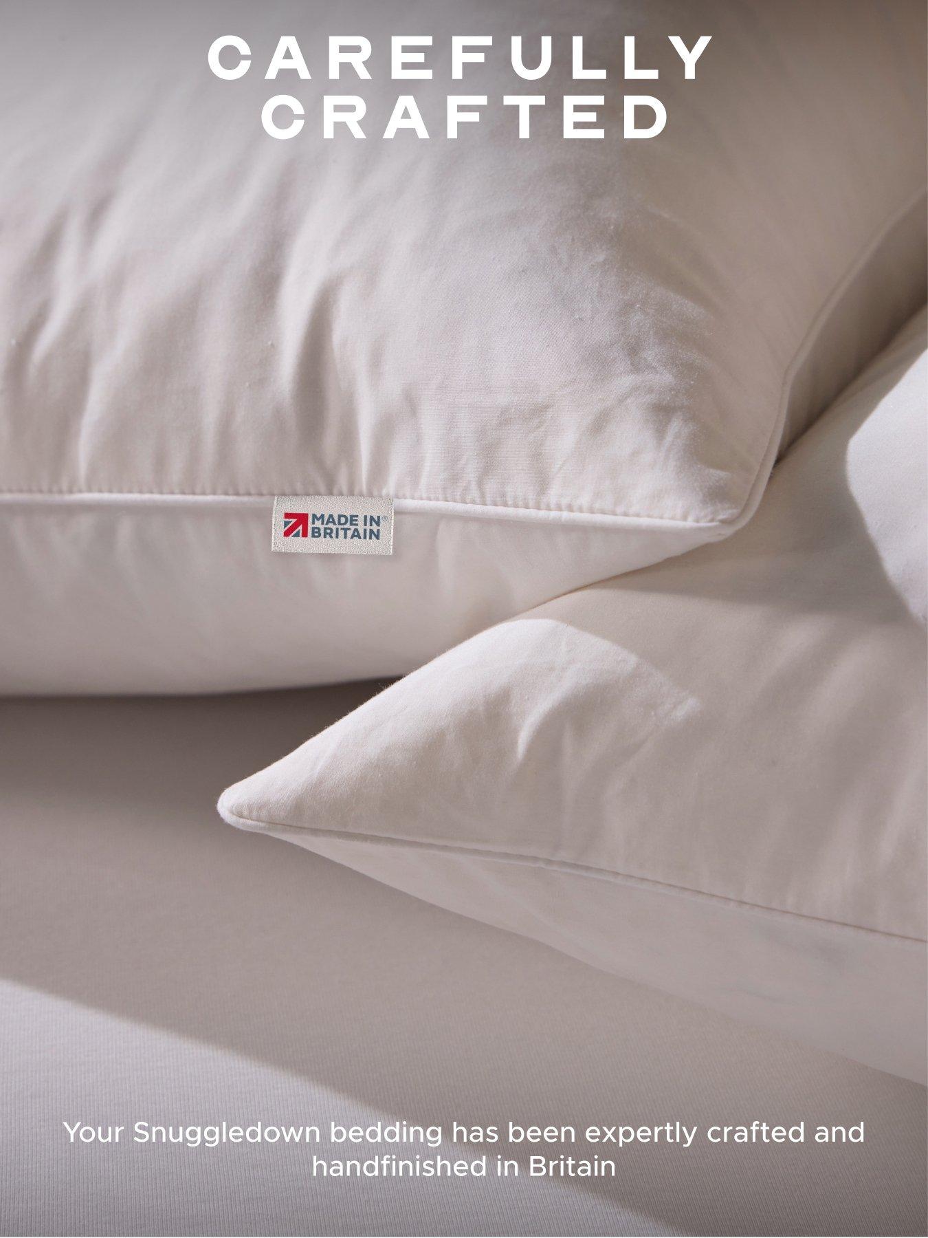 Image 7 of 7 of Snuggledown of Norway Snuggledown Scandi Duck Feather &amp; Down Pillow, Medium, 2 Pack