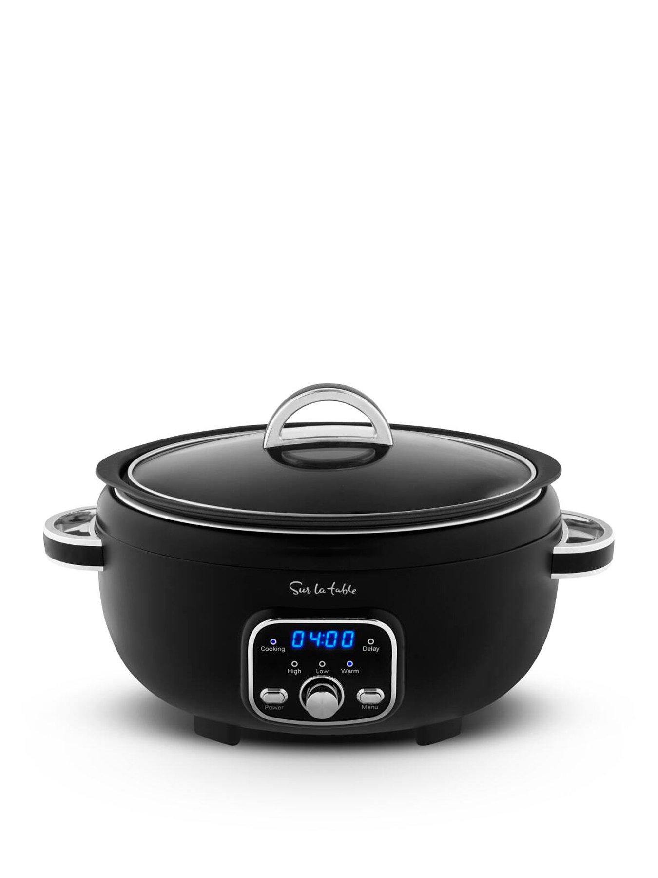 Image 1 of 7 of Sur La Table Core 6.5 Litre Digital Slow Cooker, Removable Pot, 320W, Black