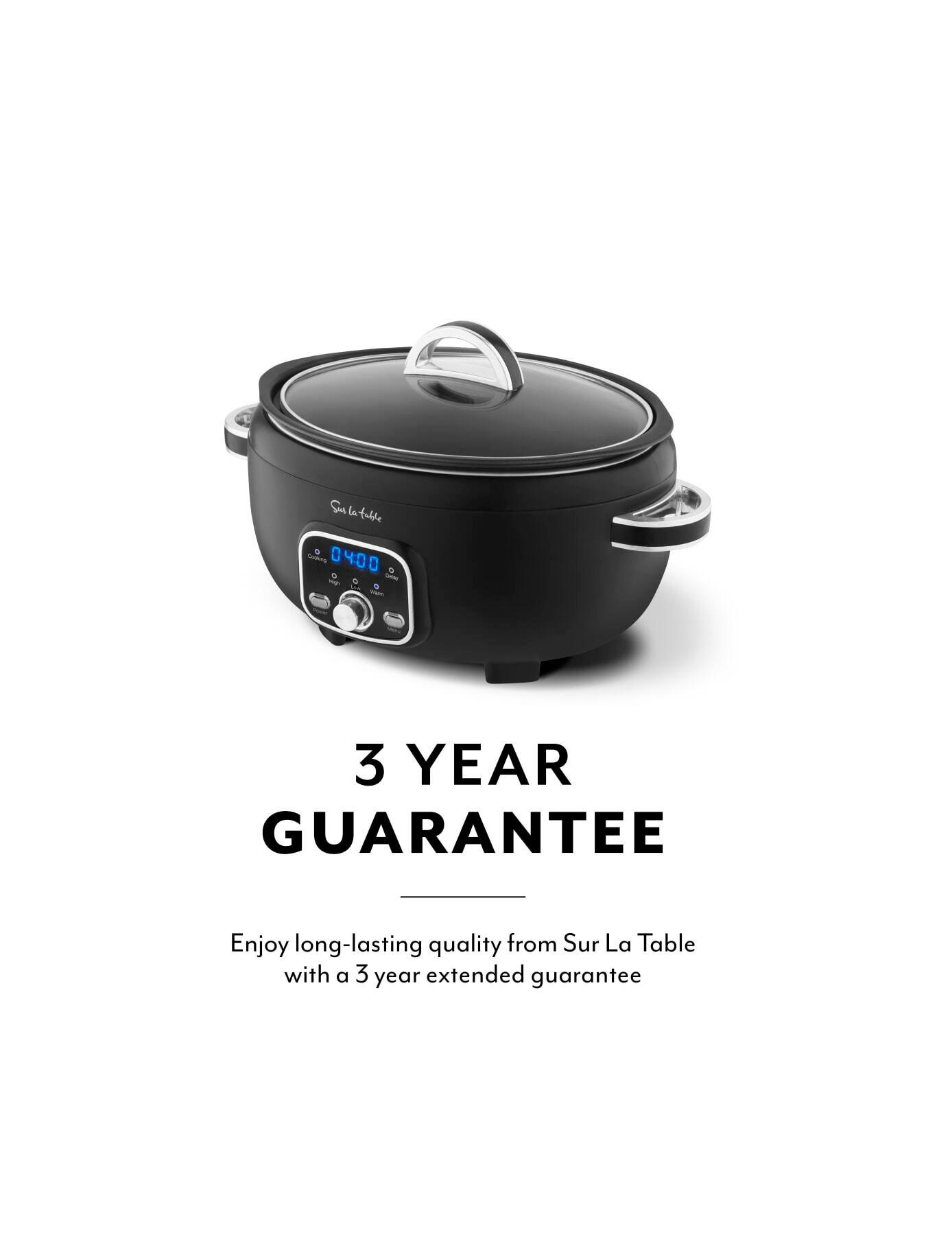 Image 7 of 7 of Sur La Table Core 6.5 Litre Digital Slow Cooker, Removable Pot, 320W, Black
