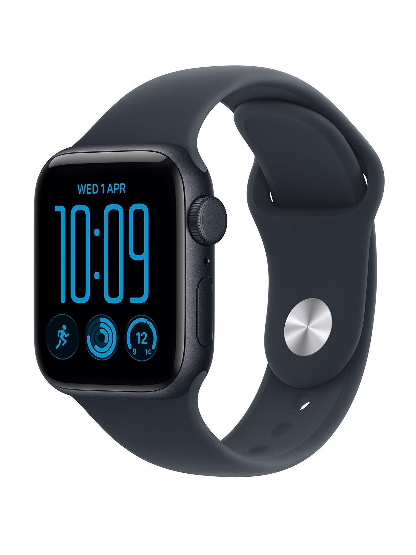 Image 1 of 7 of Apple Watch SE 3 (GPS + Cellular, 2026) 40mm Midnight Aluminium Case with Navy Blue Sport Band - S/M