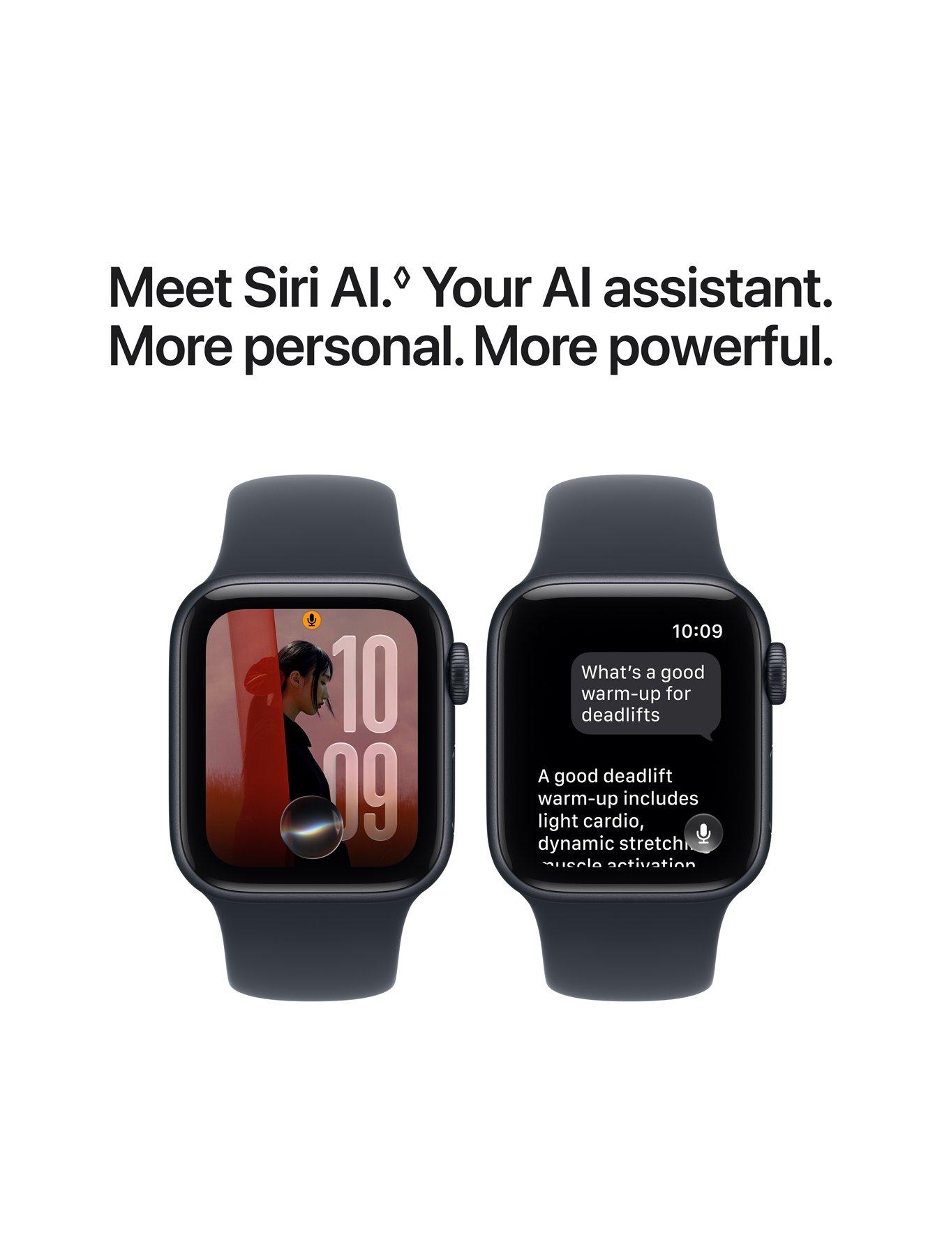 Image 4 of 7 of Apple Watch SE 3 (GPS + Cellular, 2026) 40mm Midnight Aluminium Case with Navy Blue Sport Band - S/M