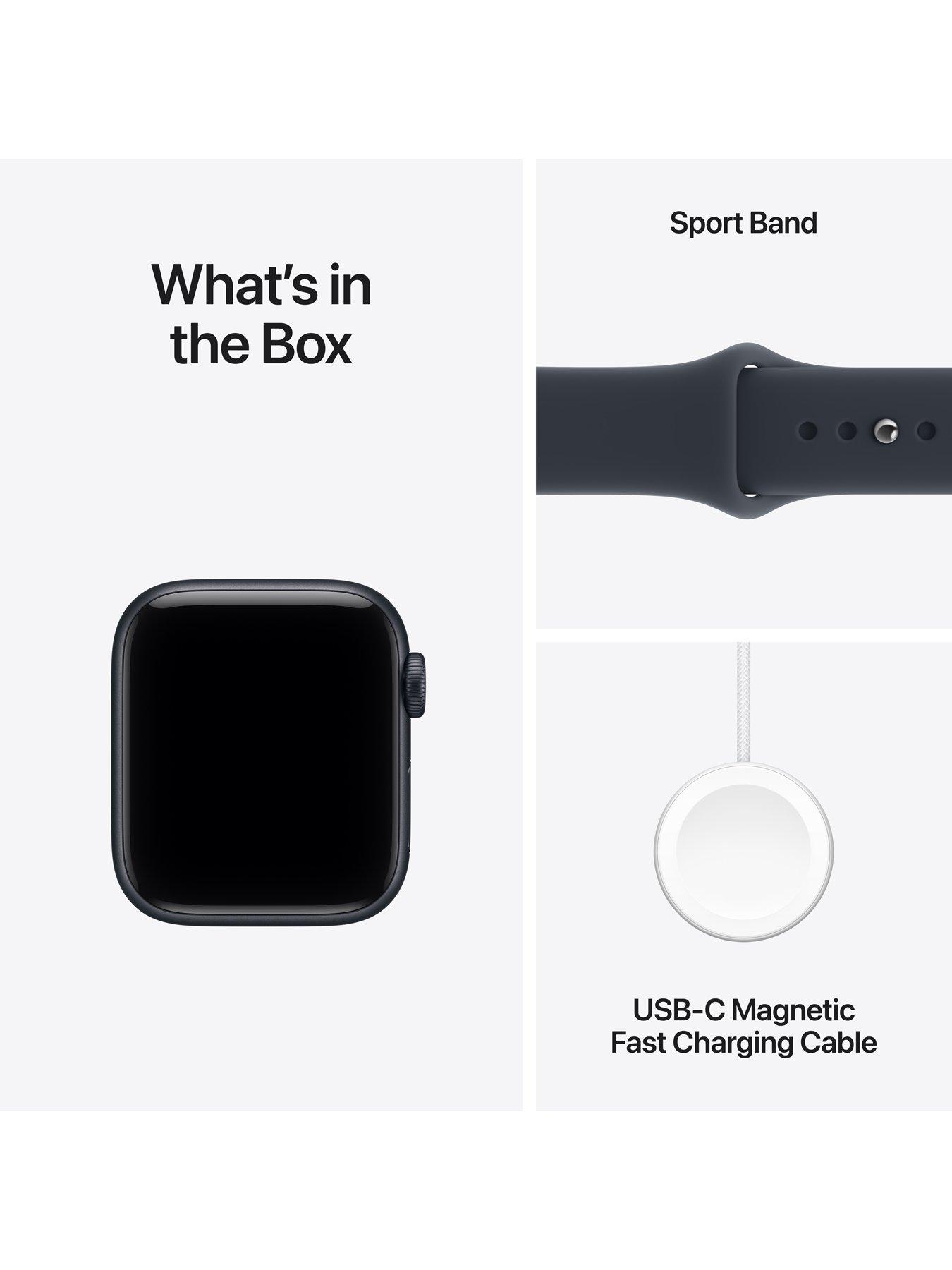 Image 7 of 7 of Apple Watch SE 3 (GPS + Cellular, 2026) 40mm Midnight Aluminium Case with Navy Blue Sport Band - S/M