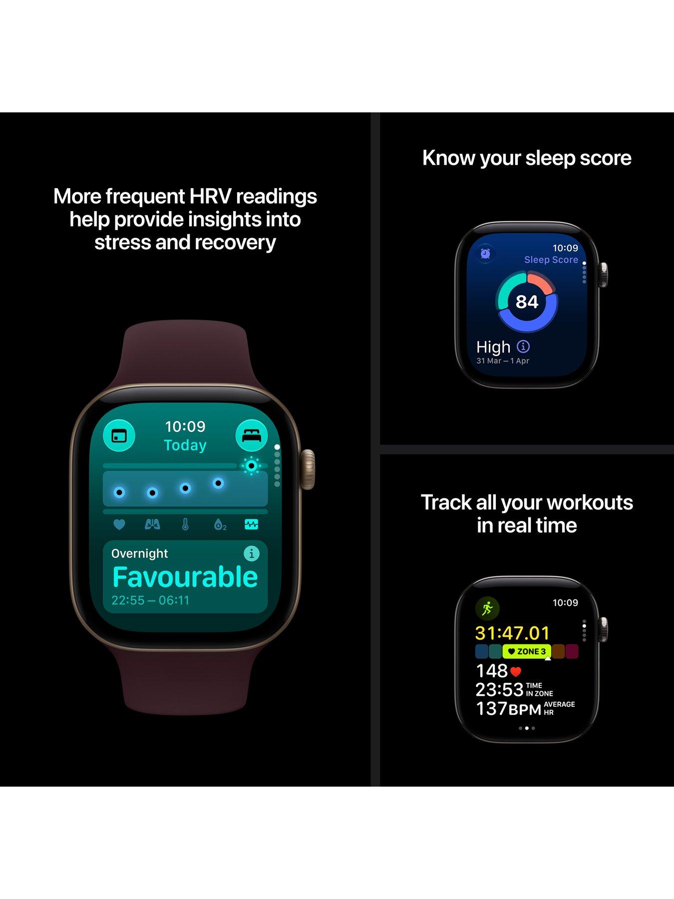 Image 4 of 8 of Apple Watch Series 12 (GPS) 42mm Black Aluminium Case with Black Sport Band - S/M