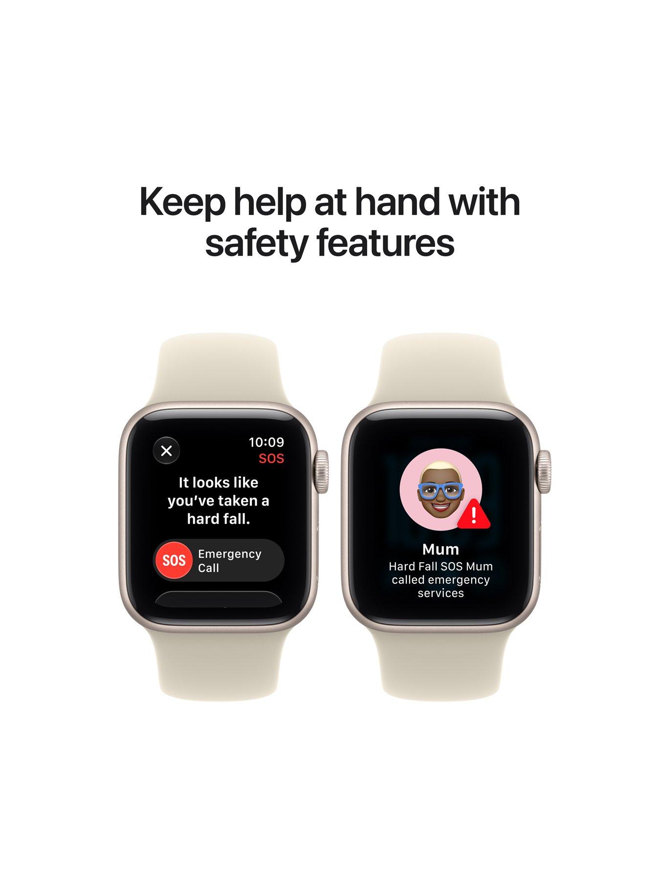 Image 6 of 7 of Apple Watch SE 3 (GPS, 2026) 40mm Midnight Aluminium Case with Navy Blue Sport Band - M/L