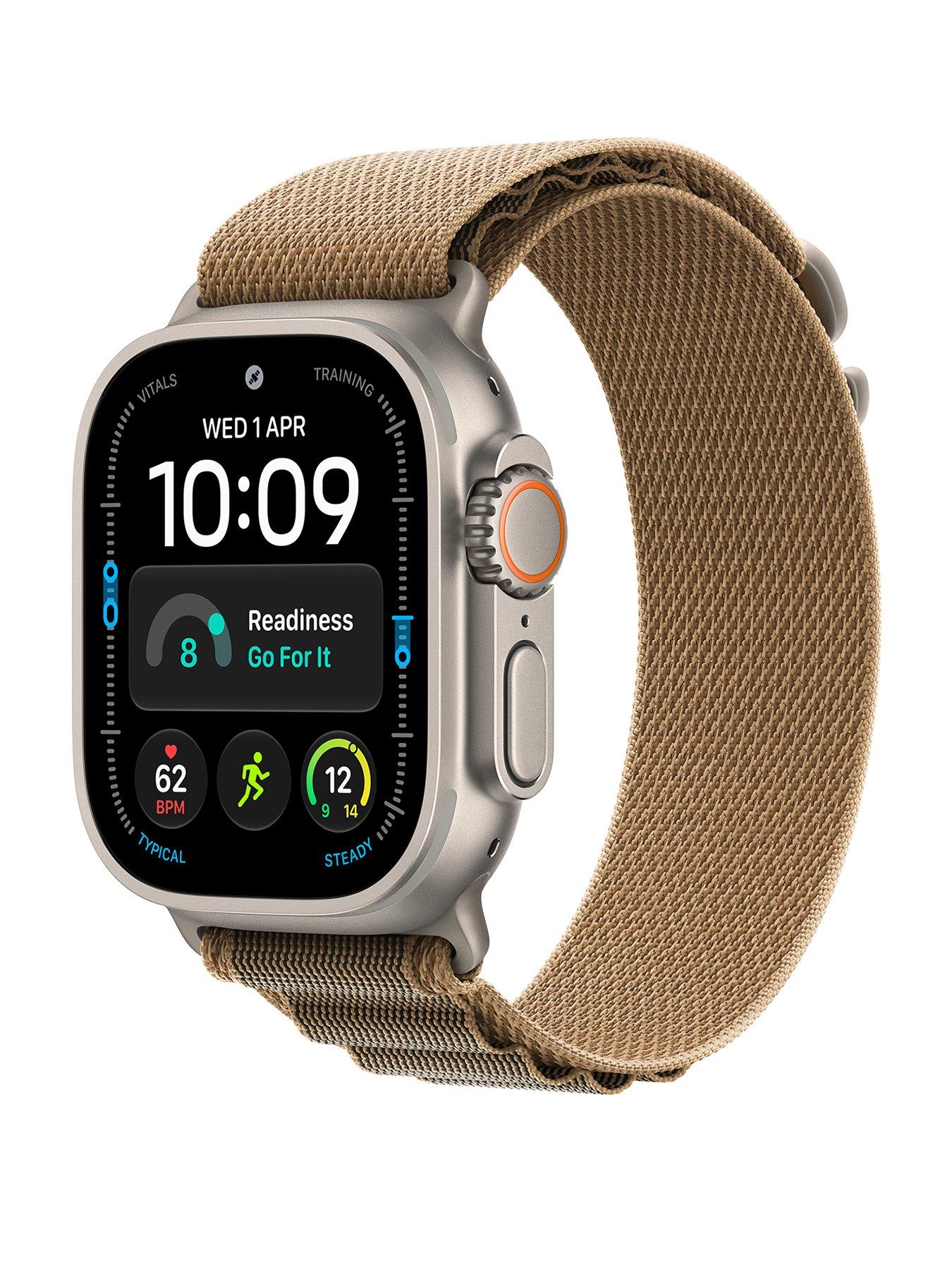 Apple Watch Ultra 4 (Gps + Cellular) 49Mm Natural Titanium Case With Desert Alpine Loop - Medium