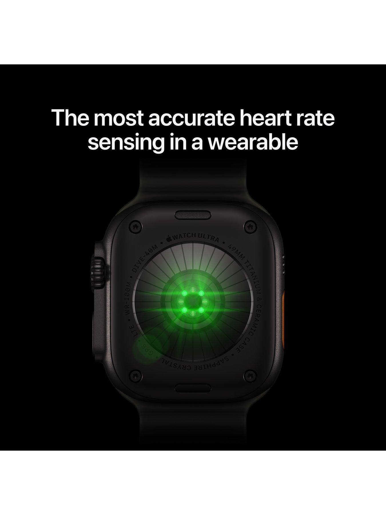 Image 2 of 7 of Apple Watch Ultra 4 (GPS + Cellular) 49mm Black Titanium Case with Burgundy Alpine Loop - Large