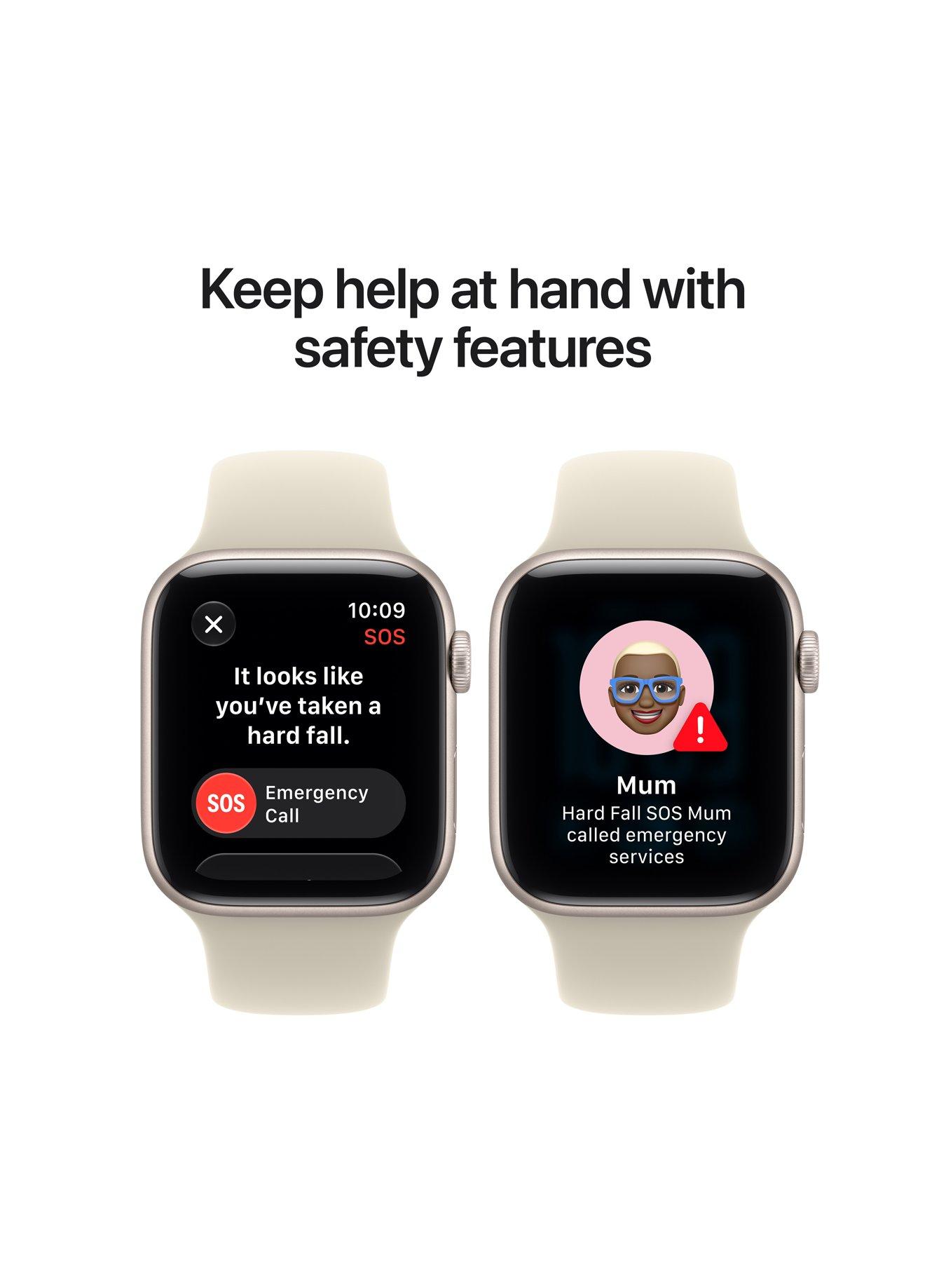 Image 6 of 7 of Apple Watch SE 3 (GPS + Cellular, 2026)&nbsp;44mm Starlight Aluminium Case with Sand Sport Band - S/M