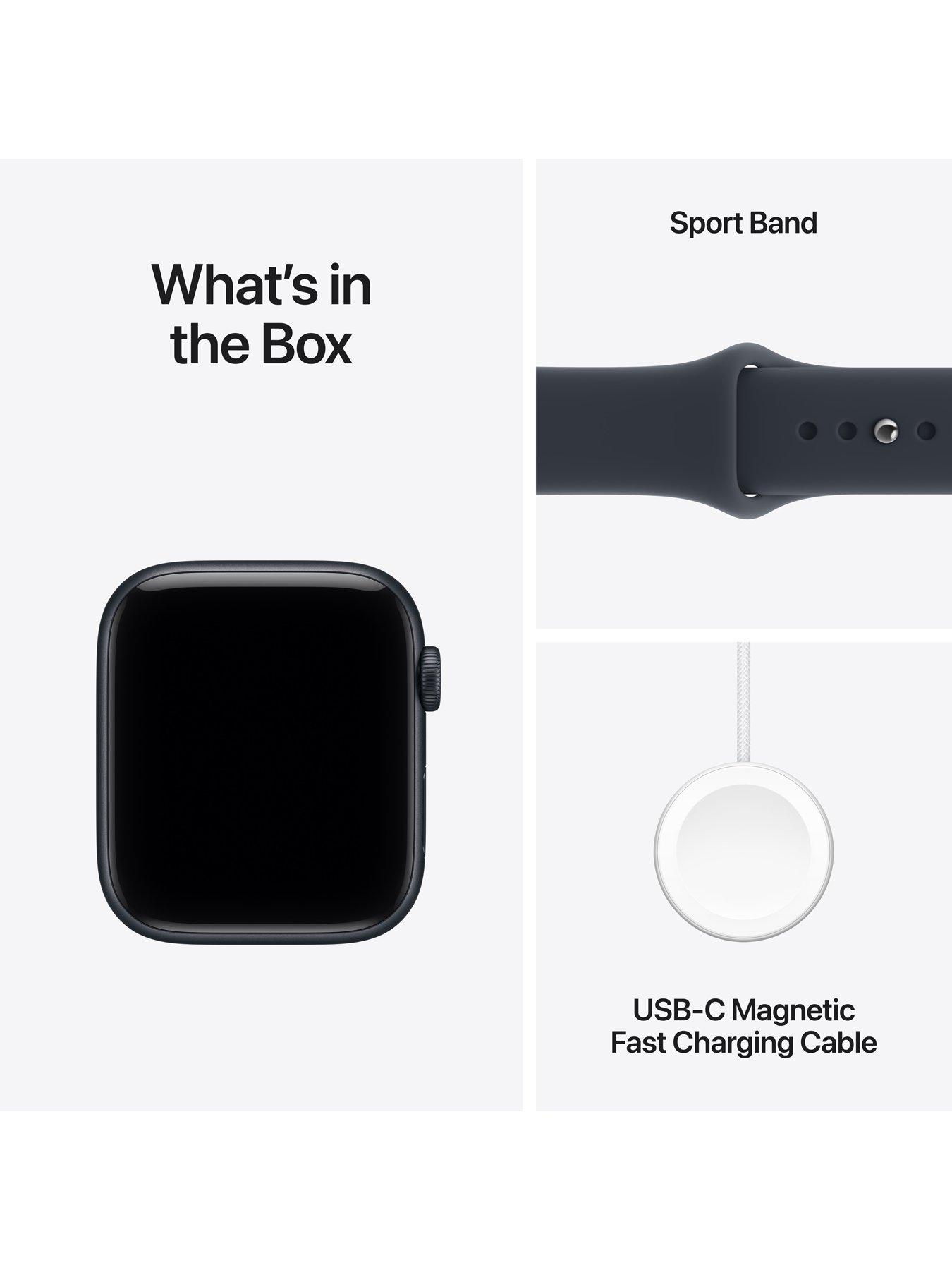 Image 7 of 7 of Apple Watch SE 3 (GPS + Cellular, 2026) 44mm Midnight Aluminium Case with Navy Blue Sport Band - S/M
