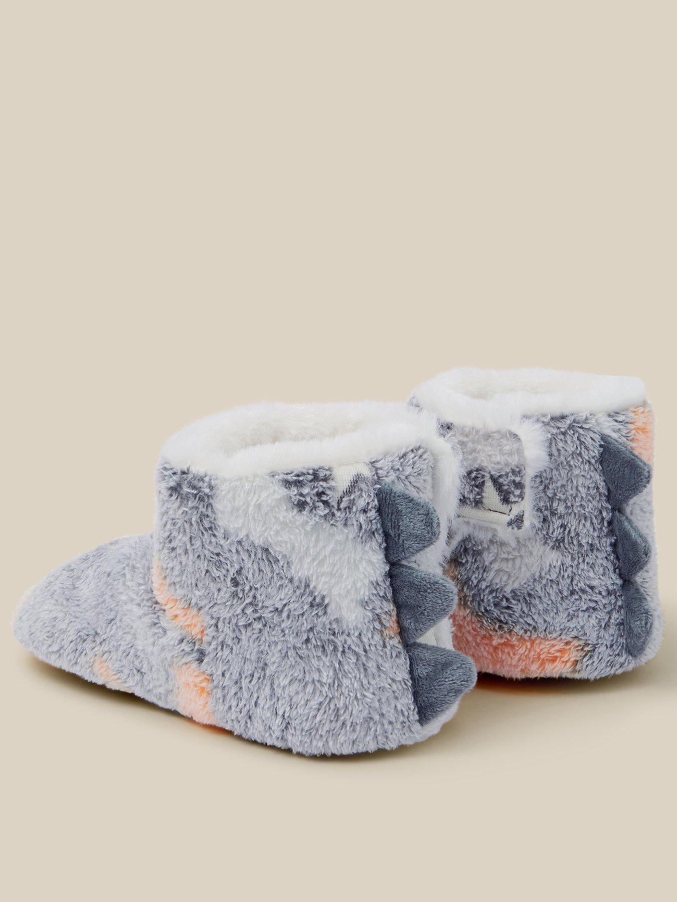 Image 3 of 3 of Monsoon Boys Glow In The Dark Dino Ankle Slippers - Multi