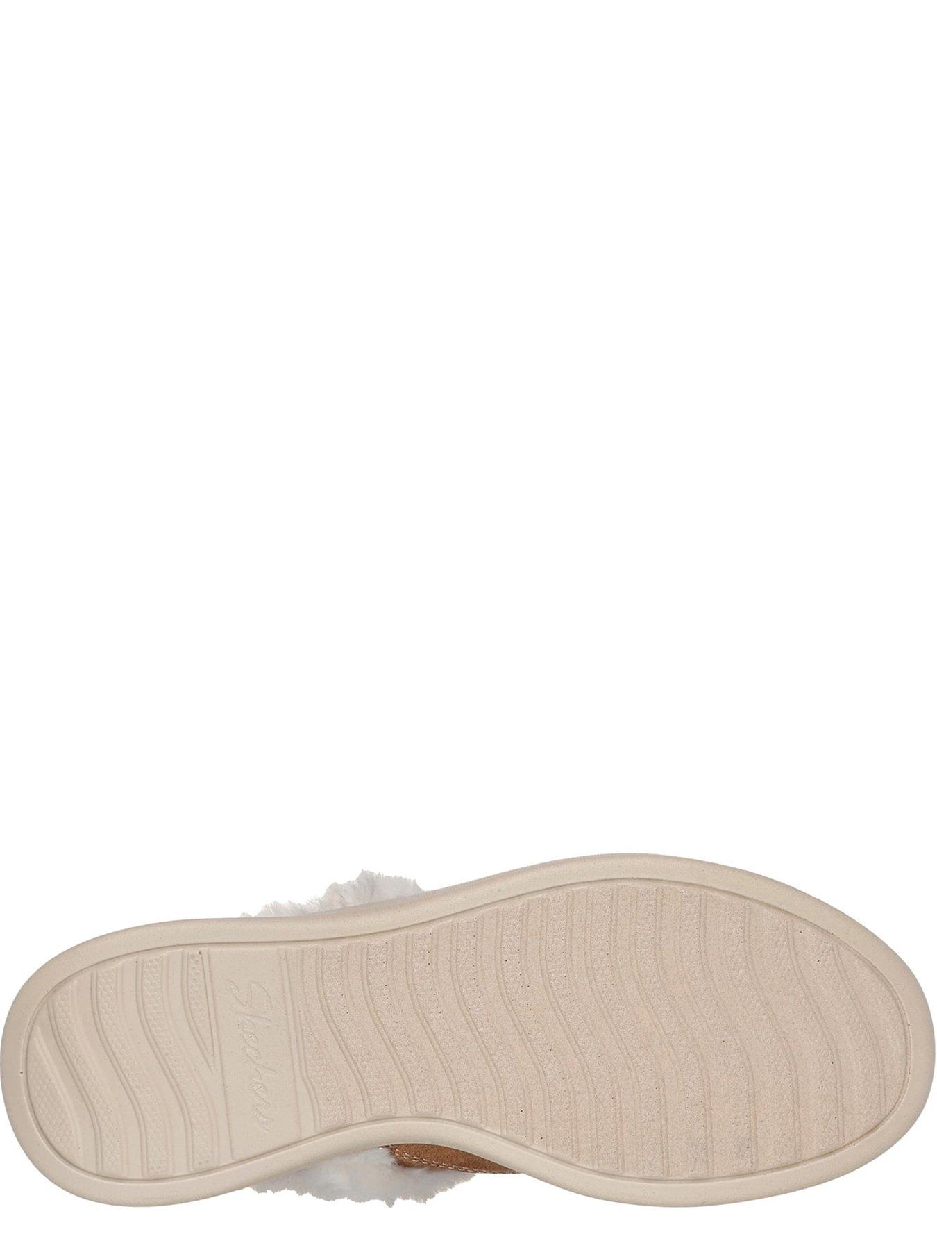 Image 5 of 5 of Skechers Womens Cozy Escape Faux-Fur Lined Slippers - Brown