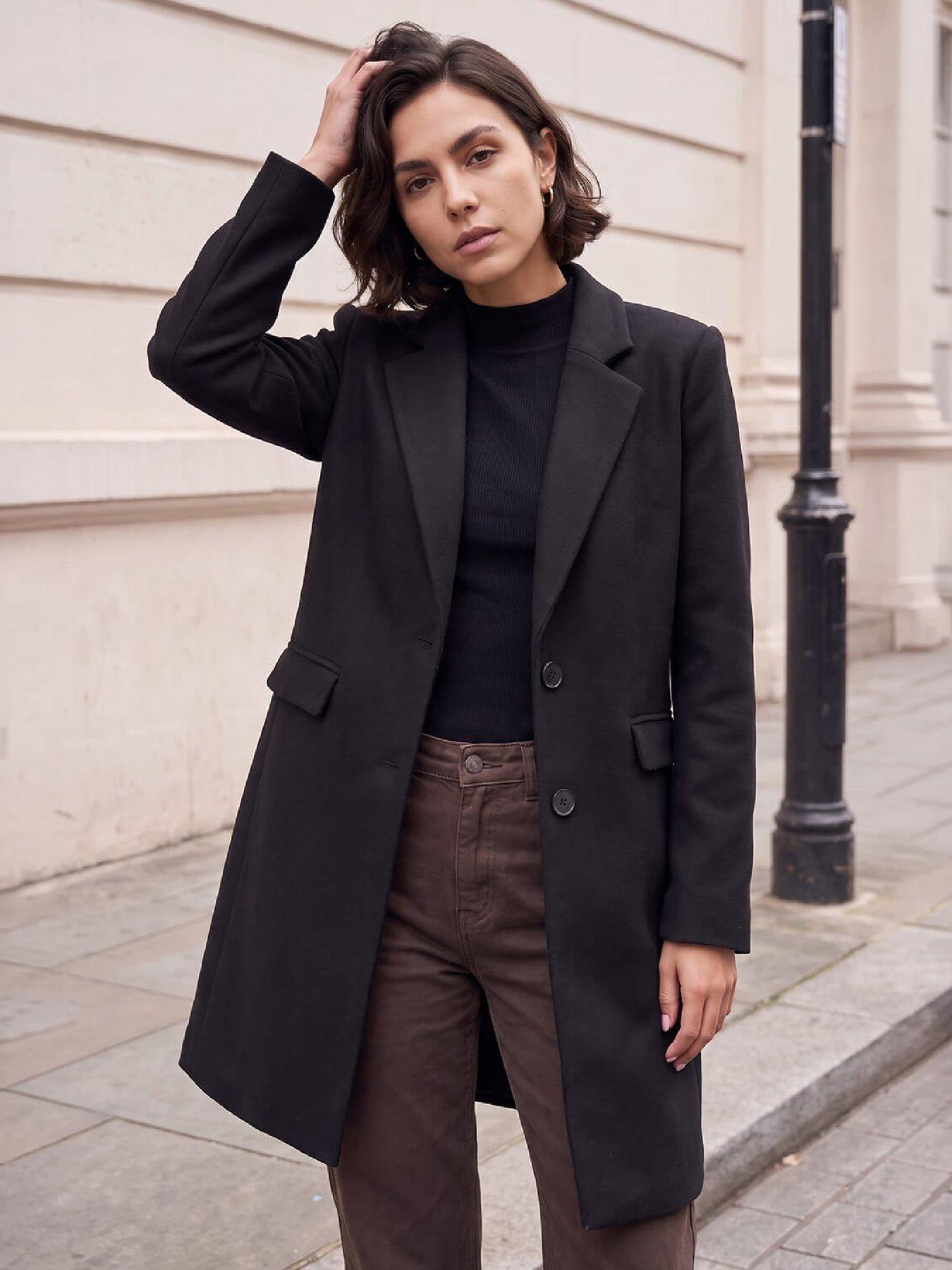 Image 1 of 4 of Roman Tailored Single Breasted Coat