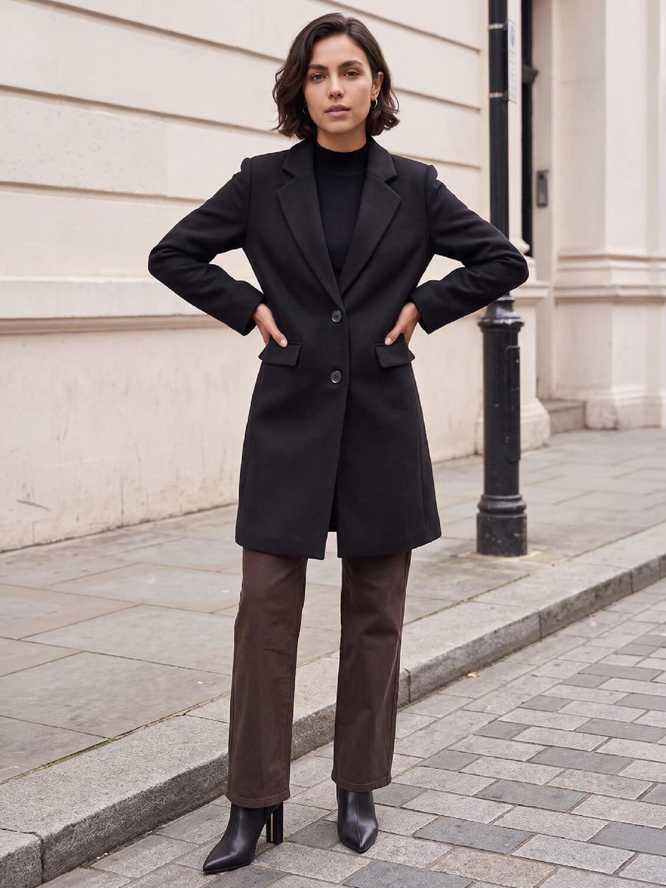 Image 3 of 4 of Roman Tailored Single Breasted Coat