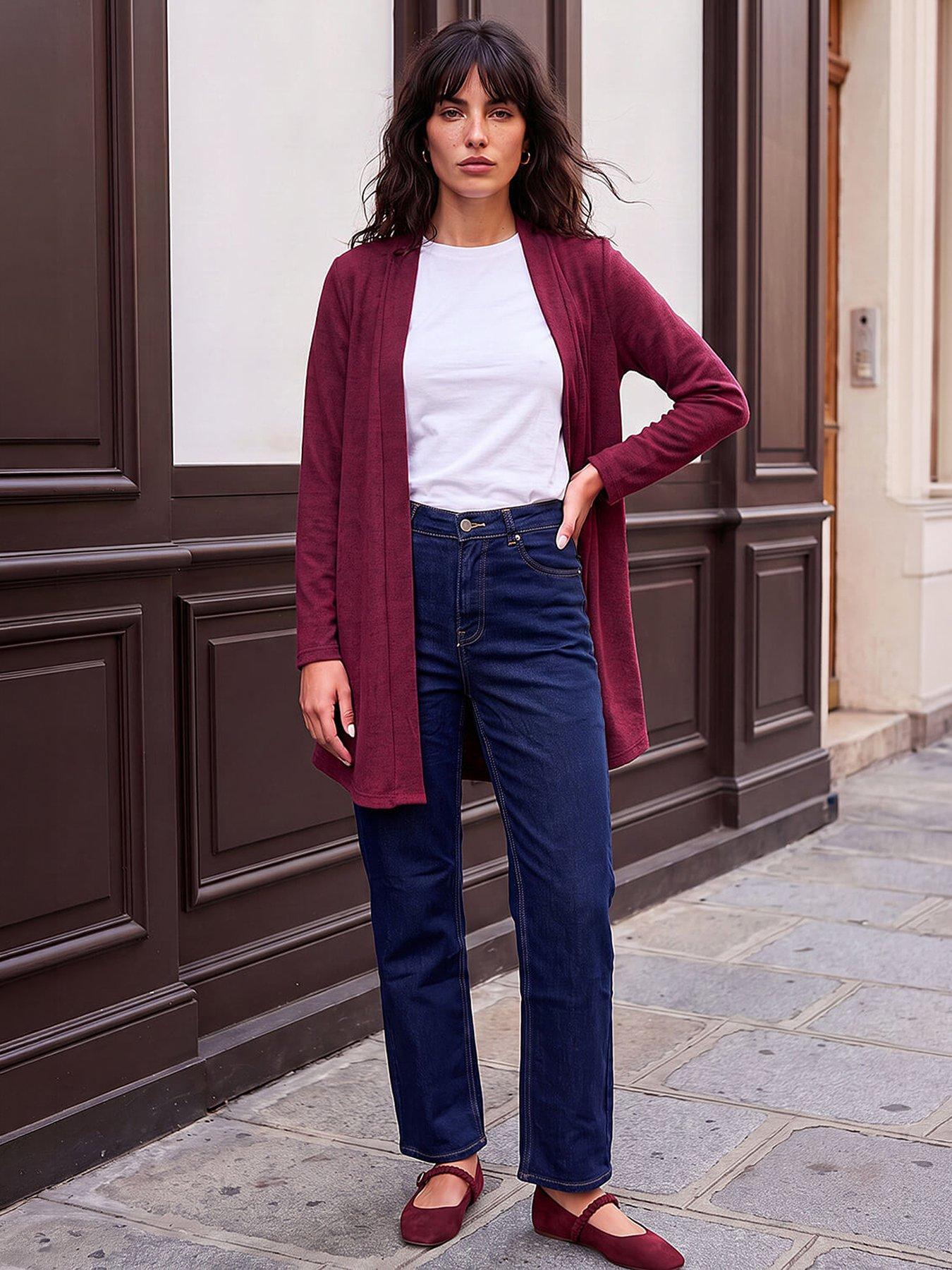 Image 2 of 4 of Roman Longline Snit Cardigan